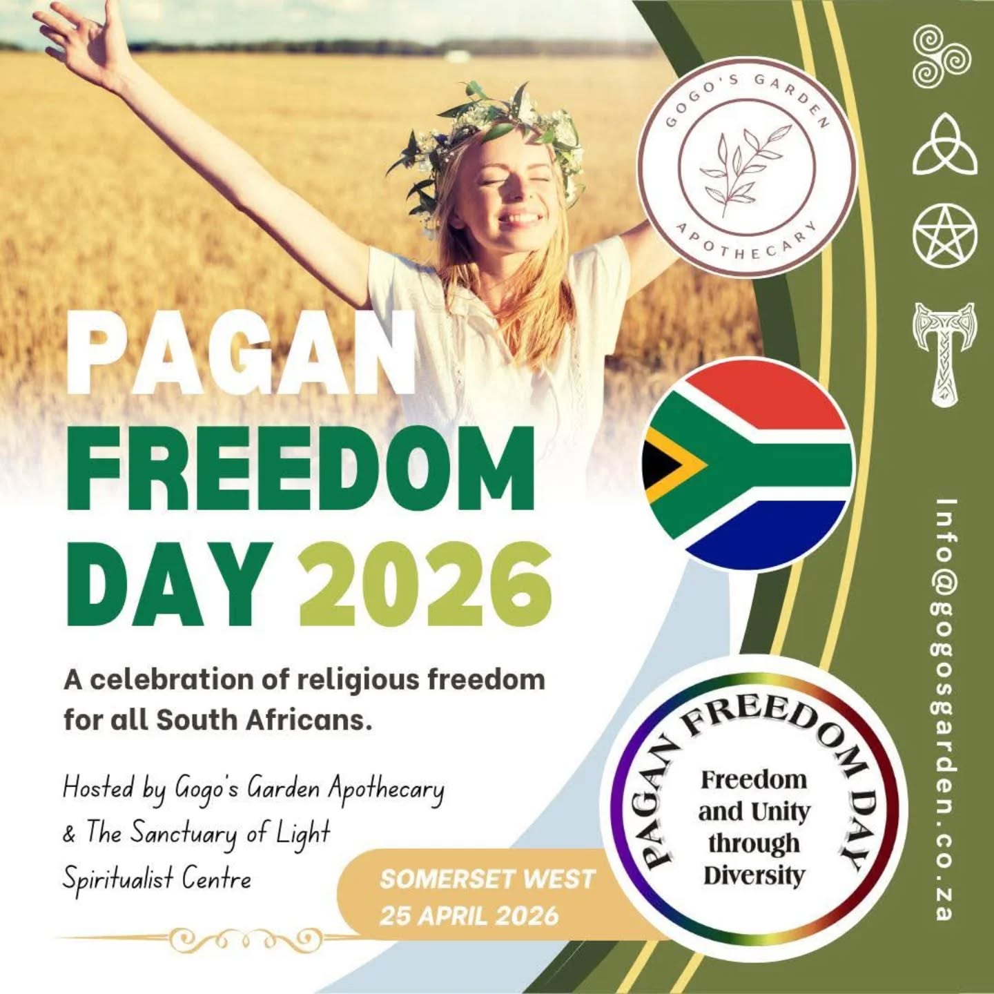 Catch us at Pagan Freedom Day 2026 on the 25th April from 10am!
We will have our most magical candles out for you to peruse and purchase!
Get your tickets now:
https://gogosgarden.co.za/blogs/events/pagan-freedom-day-2026
#witchandcrow #witchythings #candles