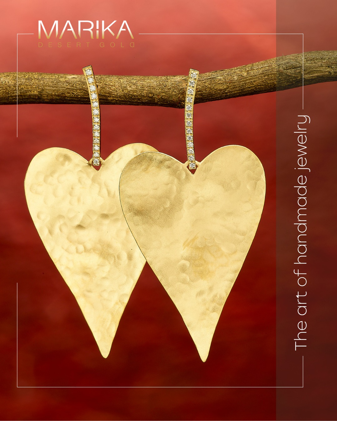 Desert gold, shaped by hand.
Organic textures, sculpted into statement hearts—where raw beauty meets refined elegance.
A quiet sparkle of diamonds, a bold expression of craftsmanship.
#goldjewelry #goldearrings #diamonds #highendjewelry #gold #earrings #handmadejewerly