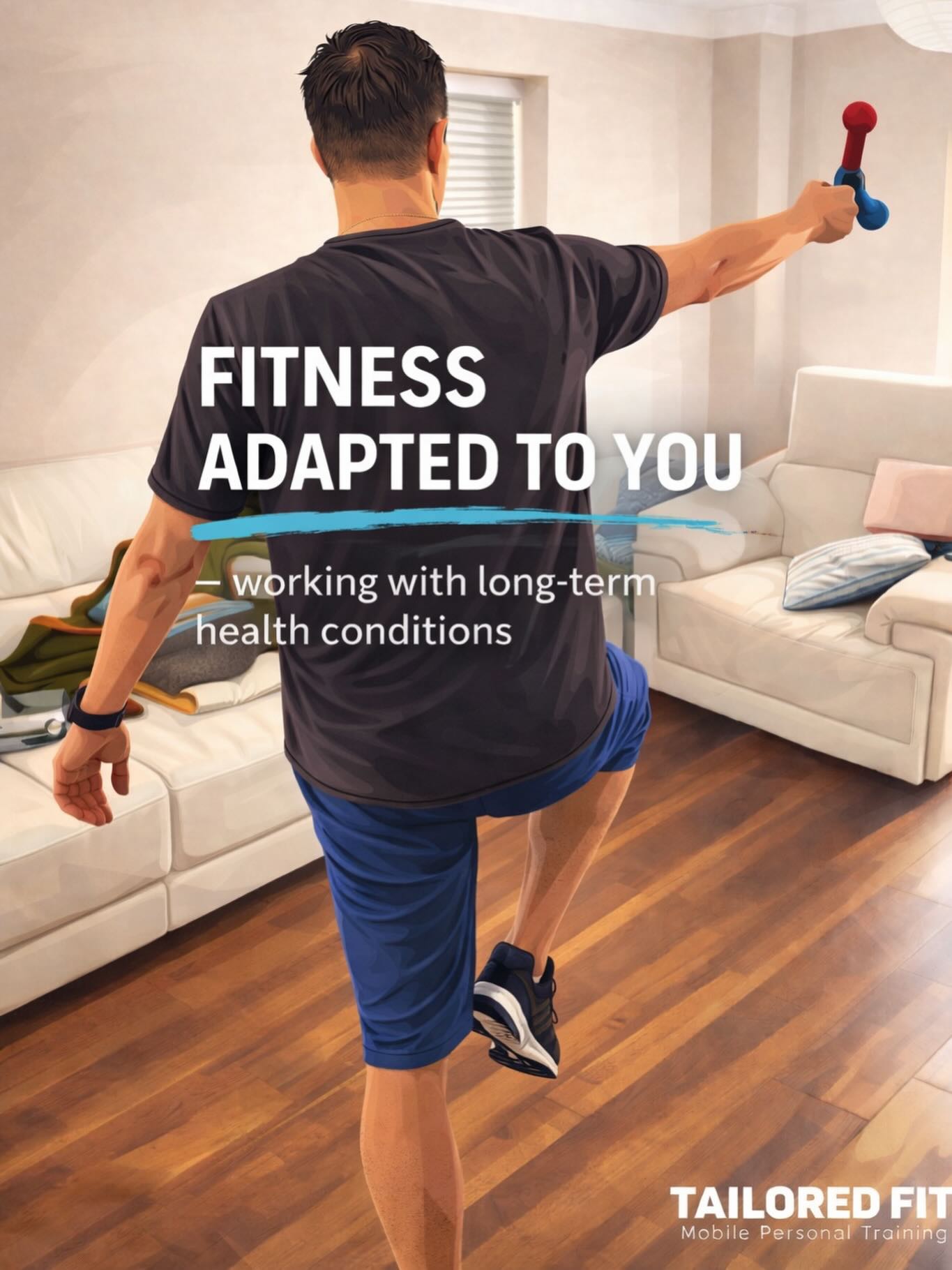 Fitness adapted to you.
Living with a long-term health condition doesn’t mean giving up on strength, movement, or confidence. With the right guidance, exercise becomes empowering, safe, and sustainable.
Every session is tailored to your needs—helping you move better, feel stronger and live more fully.
#balanceandstrength #longtermhealth #inclusivefitness #adaptivefitness #functionaltraining