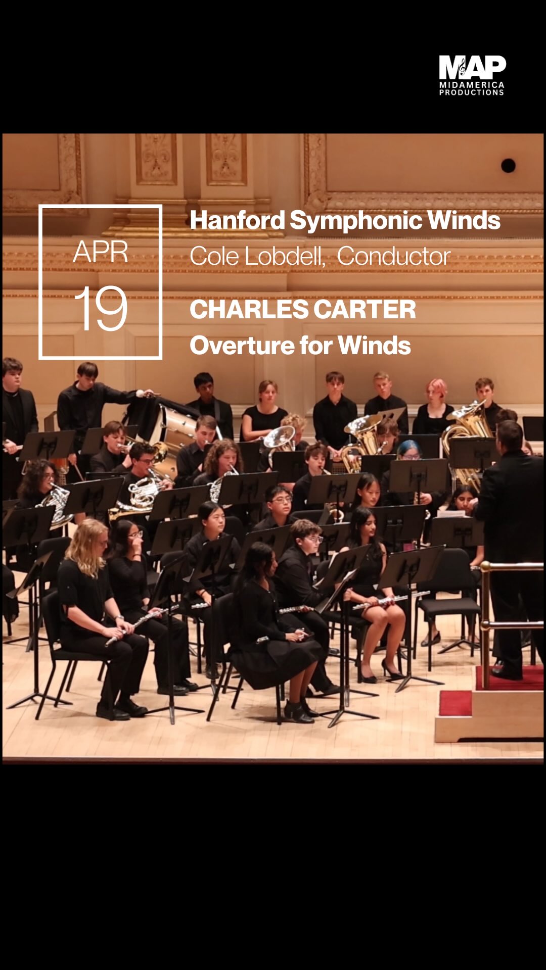 👏 Bravo to Hanford Symphonic Winds for their Carnegie Hall performance of Overture for Winds by Charles Carter, conducted by Cole Lobdell 🎉
#CarnegieHall #WindEnsemble #OntheMAP2026