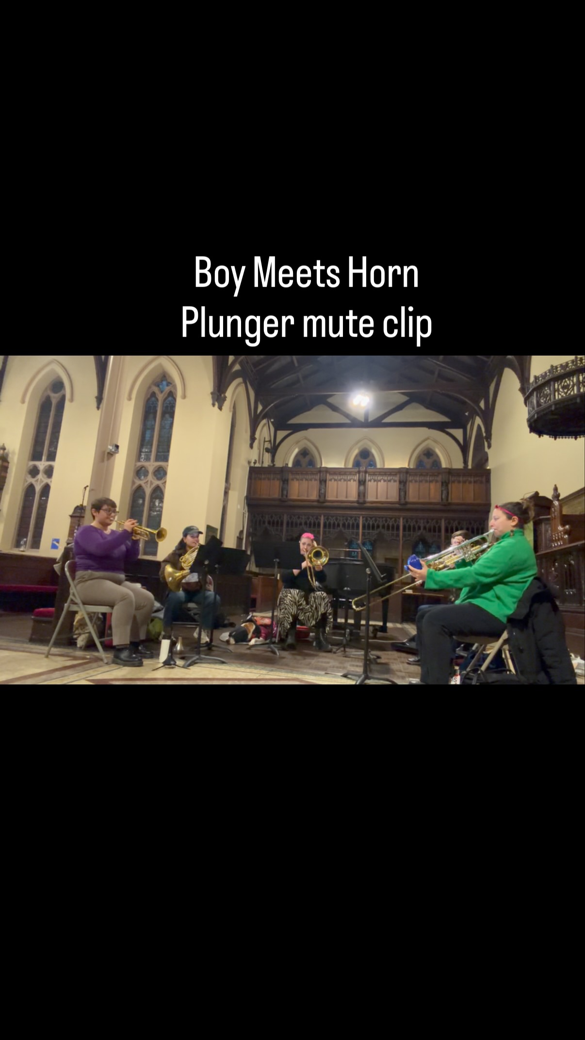 Fun clip of Boy Meets Horn from one of our rehearsals earlier this year ๐บ I realized the video got cut off in my last post so here it is not cropped ๐
โข
#brassquintet #chambermusic #musicianlife #trumpetplayer #plungermute