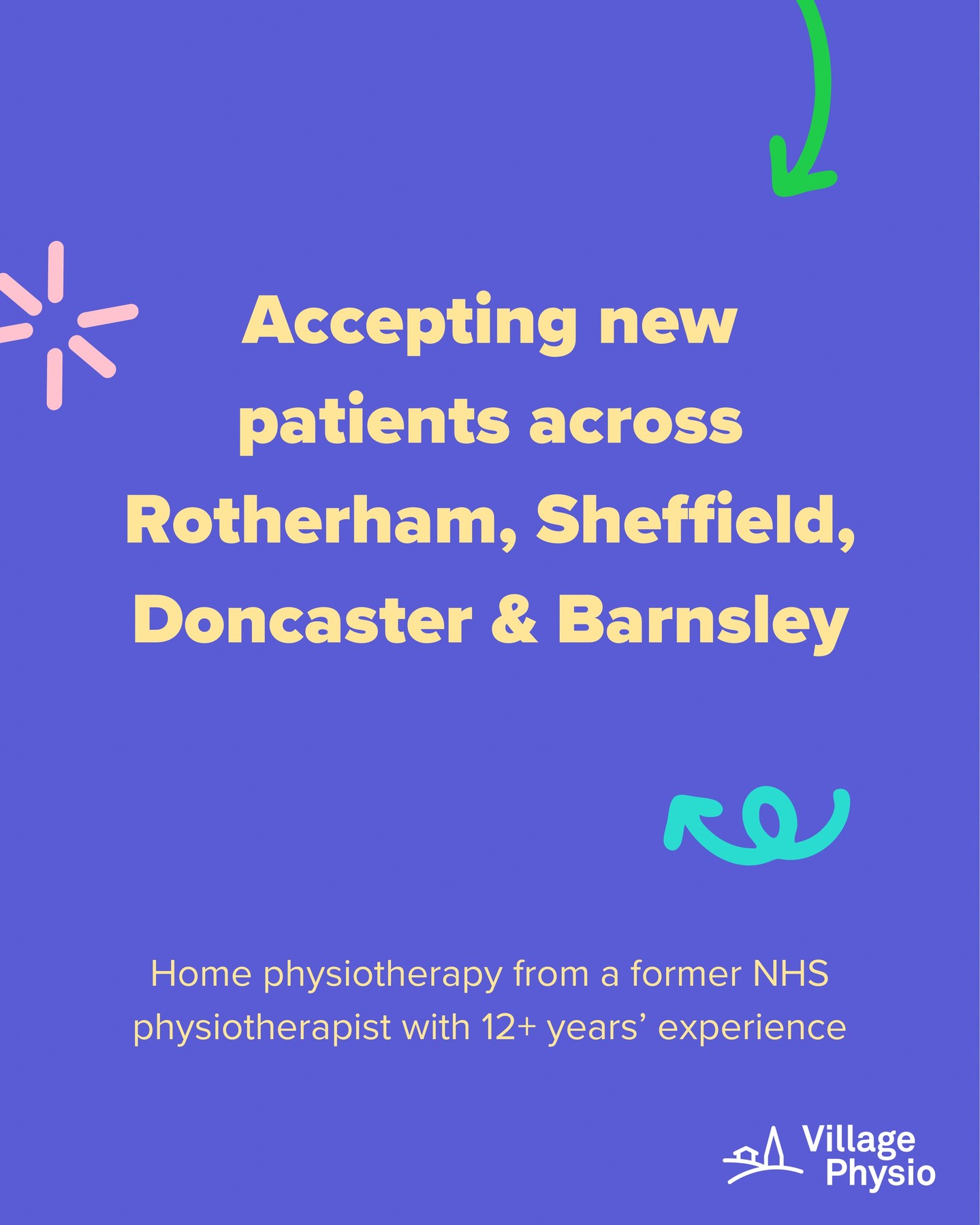Now accepting new home physiotherapy patients across South Yorkshire
If you or a loved one are finding mobility, balance or recovery more difficult, home physiotherapy can help rebuild strength, confidence and independence.
At Village Physio, we provide one-to-one physiotherapy in your own home, with full-hour, tailored sessions and support for both patients and carers.
We regularly help with:
– Falls prevention and balance issues
– Stroke, Parkinson’s and other neurological conditions
– Recovery after surgery or hospital stays
– Arthritis, fractures and joint pain
– Complex physical or learning needs
No GP referral is needed.
We cover Rotherham, Sheffield, Doncaster and Barnsley.
If you’d like more information or want to arrange a visit, feel free to get in touch 😊
#HomePhysiotherapy #PhysioAtHome #Rotherham #Sheffield #Doncaster #Barnsley #SouthYorkshire #FallsPrevention #Rehabilitation #VillagePhysio