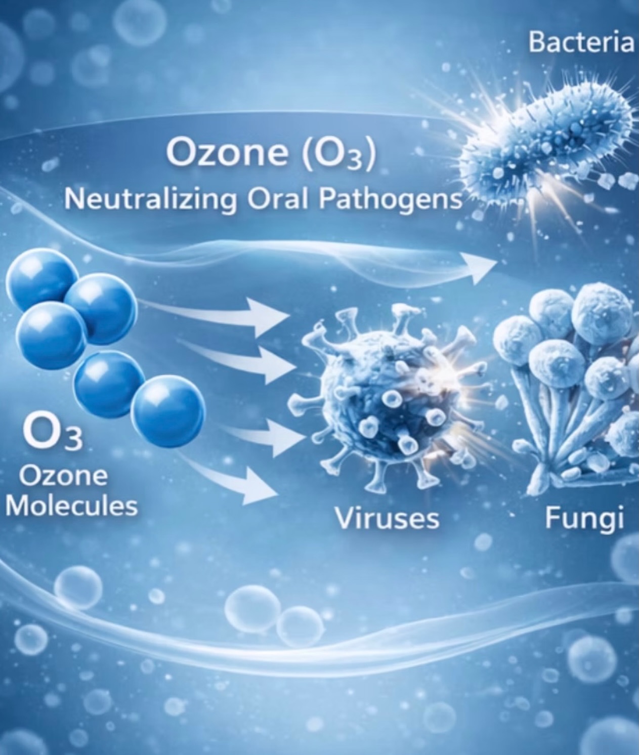 How ozone works: the science of O₃
Ozone (O₃) is a highly activated form of oxygen
studied in dentistry for its antimicrobial and restorative properties.
Through oxidation, ozone interacts with:
• Bacteria
• Viruses
• Fungi
— breaking them down on contact.
At the same time, it helps:
• Increase oxygen availability in tissues
• Support healing responses
• Create a more balanced oral environment
This dual action — cleansing + supporting regeneration —
is what makes ozone unique.
Rather than masking symptoms,
it works at the level where many oral issues begin.
Now available for consistent, at-home use.
🔗 Link in bio to explore the Dental Ozone Kit
#ozonetherapy #ozonescience #pubmed #dentalresearch #holisticdentistry