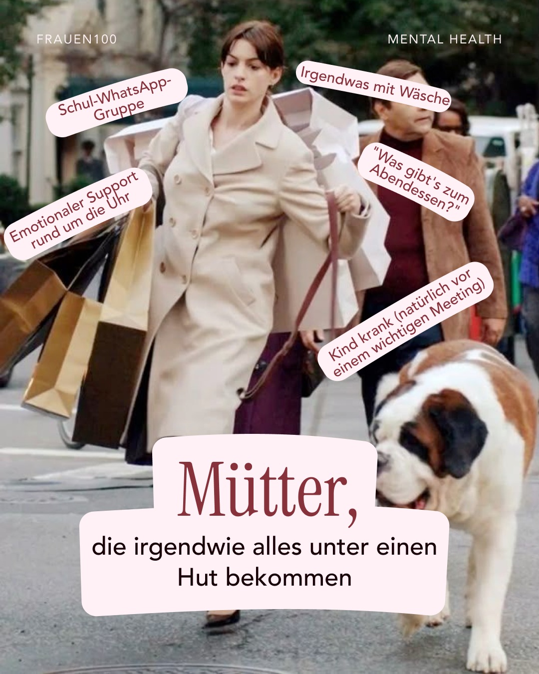 Irgendwie läuft's. Immer.
#frauen100 #mütter #CareArbeit