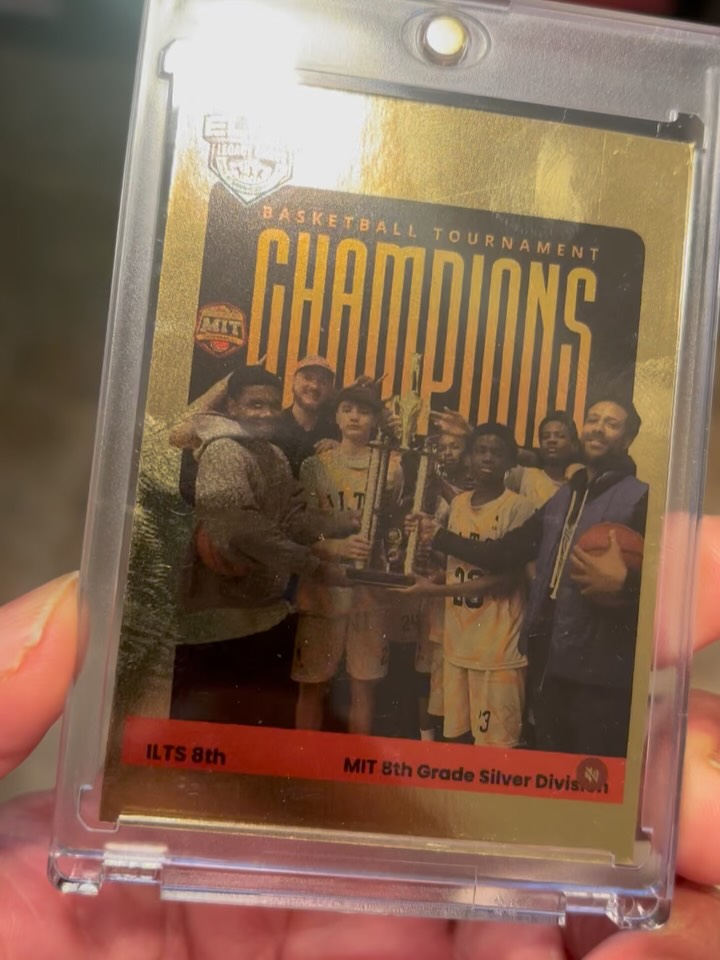 ILTS 8th MIT 8th Grade Silver Division Champions🏆
All the hard work, the hustle, the heart — it paid off.
This squad showed up and showed out. They didn’t just win — they earned every second of it. Proud is an understatement. — this is a moment these kids, coaches (and families) can literally carry forever. ❤️
#elitelegacycards #youngathletes #hardworkpaysoff #nodaysoff #champions