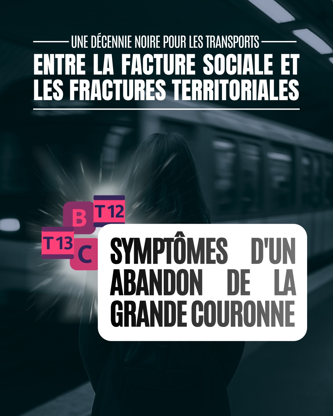4/7 La grande couronne sacrifiée
La droite privilégie l’affichage aux besoins réels. Résultat ? Un calvaire quotidien :
RER B : Usagers sacrifiés pour le CDG Express, nouvelles rames MI20 reportées à 2029.
RER C : Ponctualité catastrophique.
T12/T13 : Fréquences trop faibles.