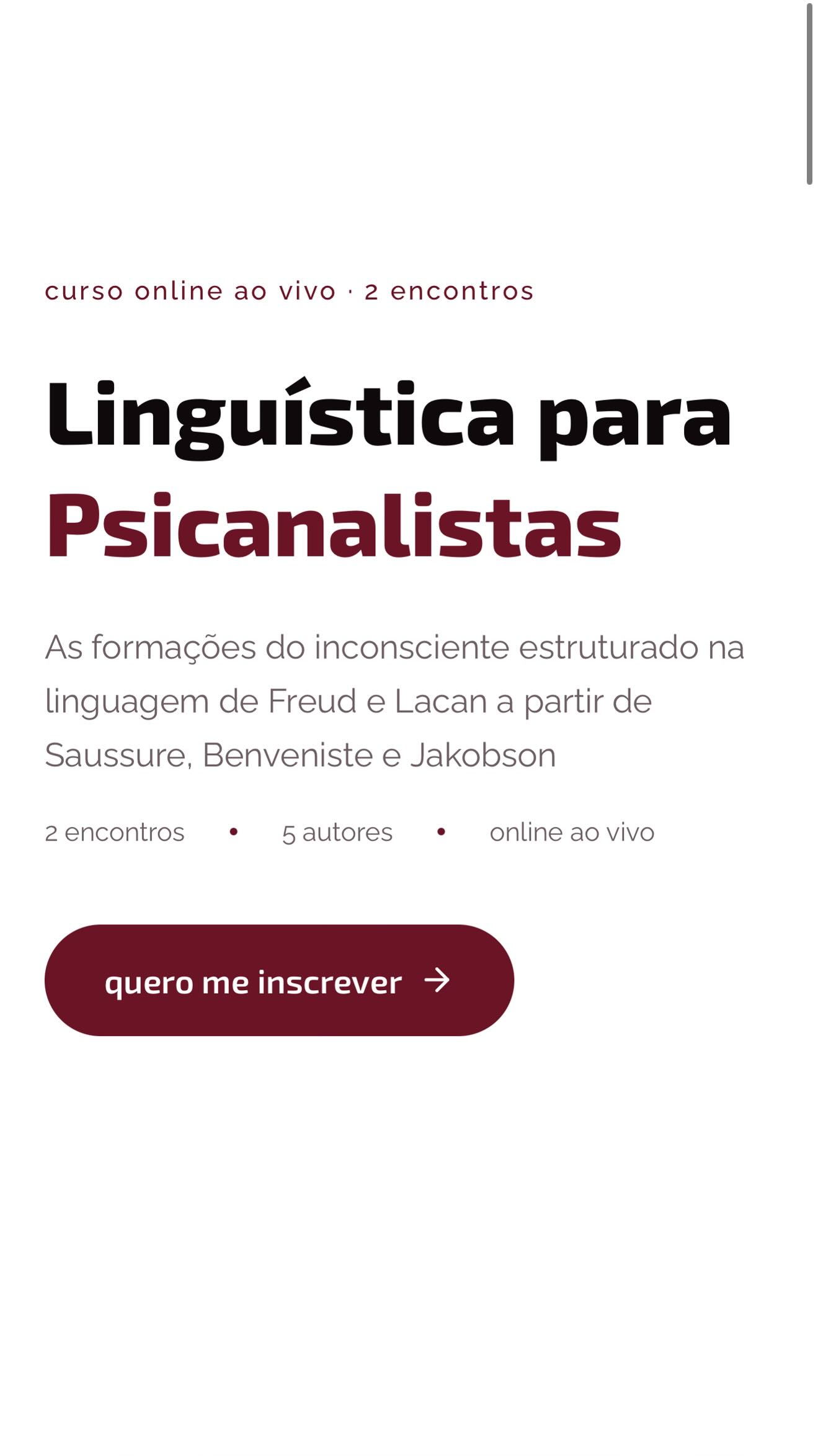 Comente Lacan e receba o link para entender a base que Lacan utiliza nas formações do inconsciente estruturado na linguagem a partir da linguística de Saussure, Jakobson e Benveniste.
#lacan #saussure #jokobson #linguistica #psicanalise
