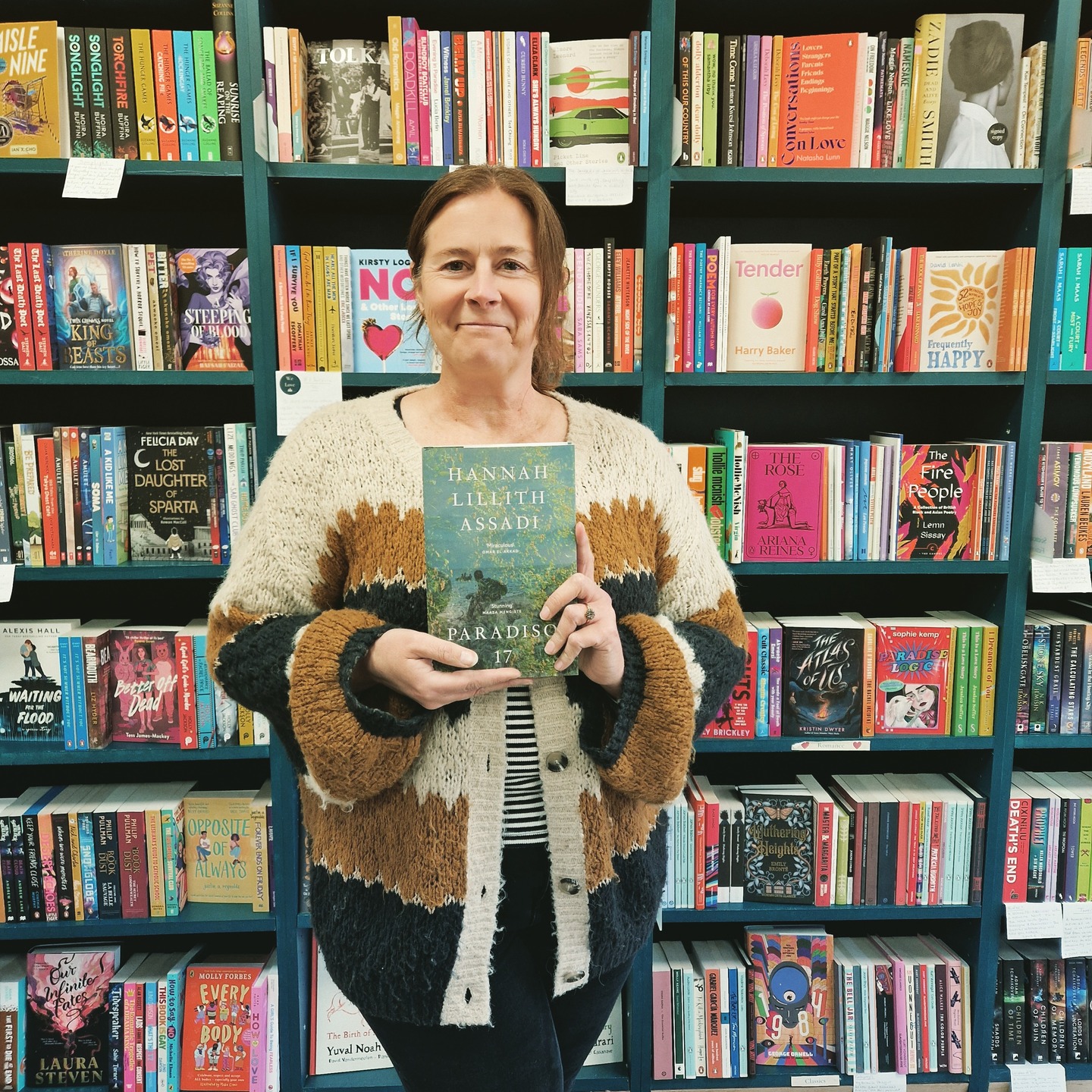 📘Sarah's Staff Pick for May is Paradiso 17 by Hannah Lillith Assadi
Paradiso 17 is the story of a man’s endless search for home after he is exiled from Palestine in the Nakba of 1948. It's an intimate tale of family but also educated me about the history of this period and is of course so timely now.
With Sufien's search for home, the novel takes us through the decades and around the globe and has a soft, hypnotic feel.
I read all of the Women's Prize Longlist and this was in my top 2!
#womensprizeforfiction #paradiso17 #bs5 #indiebookshop #bristol #bristolbookshop #bookshop #bookstagramuk #bristolbookstagrammers #bookstagram #bookshopsofinstagram #staffpicks