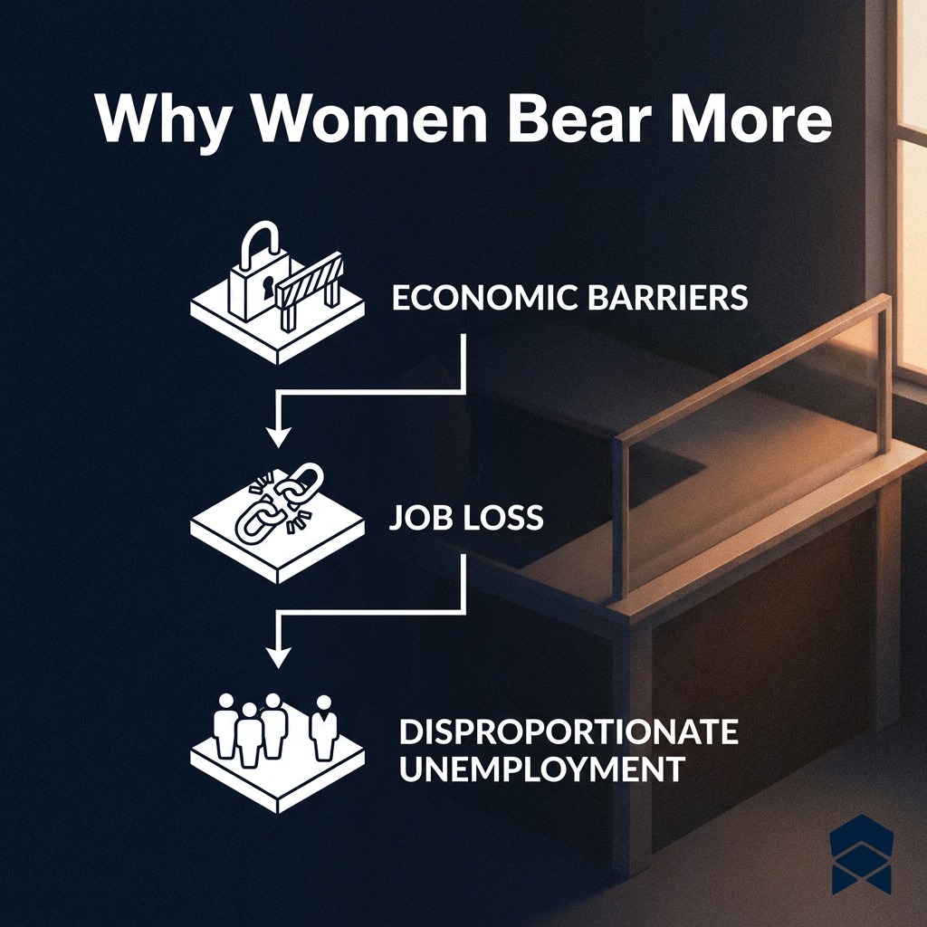 When the economy shifts, the impact isn't felt equally. Structural barriers mean women often carry a heavier burden during job market downturns. Why do you think these hurdles persist in the modern workforce? Share your thoughts below. 👇
#Economics #GenderGap #Workforce #Equality