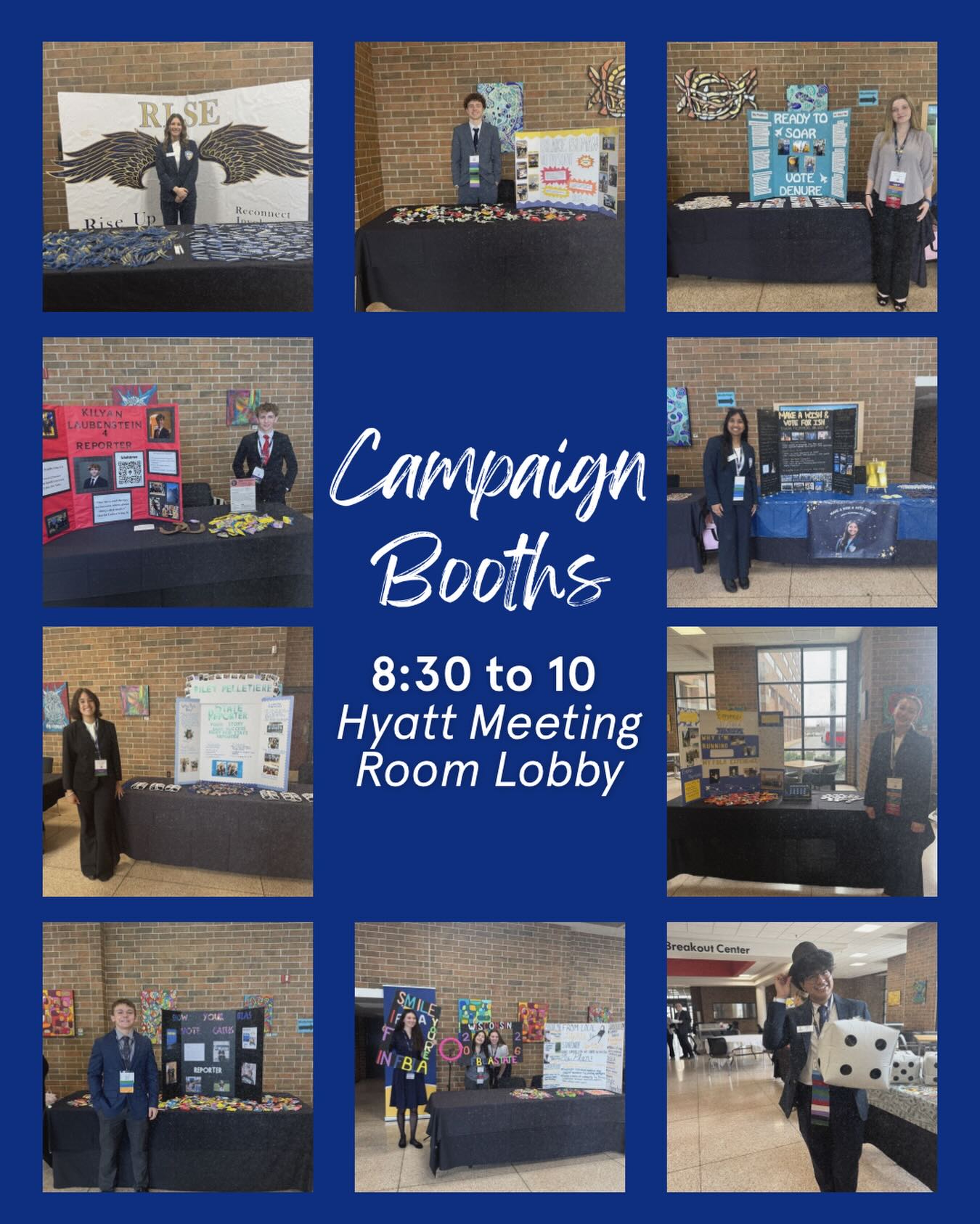 Voting is taking place in Hyatt Meeting Room 3, from 9:30 to 11! Good luck to all of our candidates!