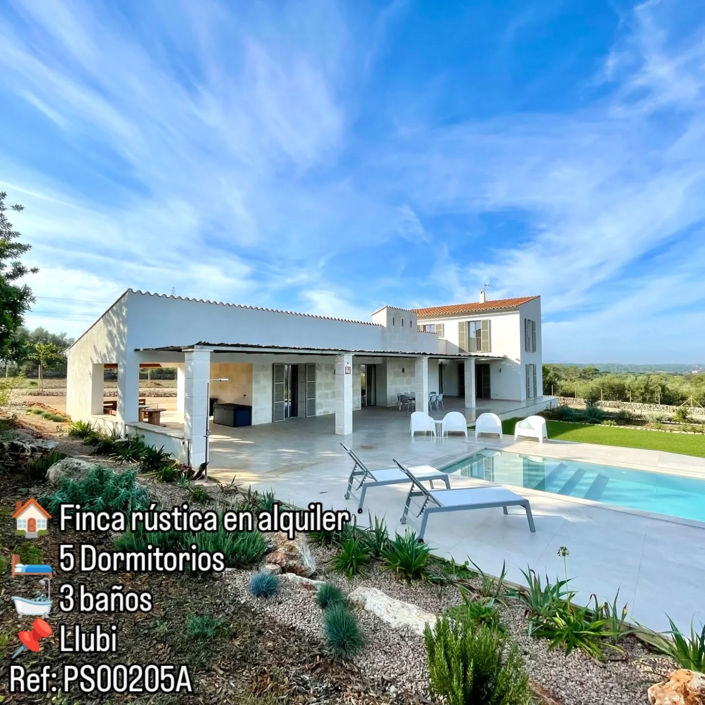 Diseño moderno, espacios abiertos y luz natural: el alma mediterránea en una finca única en Llubí, Mallorca ✨🌿
Modern design, open spaces, and natural light: the Mediterranean soul in a unique finca in Llubí, Mallorca. ✨🌿
Modernes Design, offene Räume und viel natürliches Licht: die mediterrane Seele in einer einzigartigen Finca in Llubí, Mallorca. ✨🌿
#PrestigeSpain #casasenalquiler #luxuryrealestatemallorca #mediterraneanlifestyle #casasconencanto