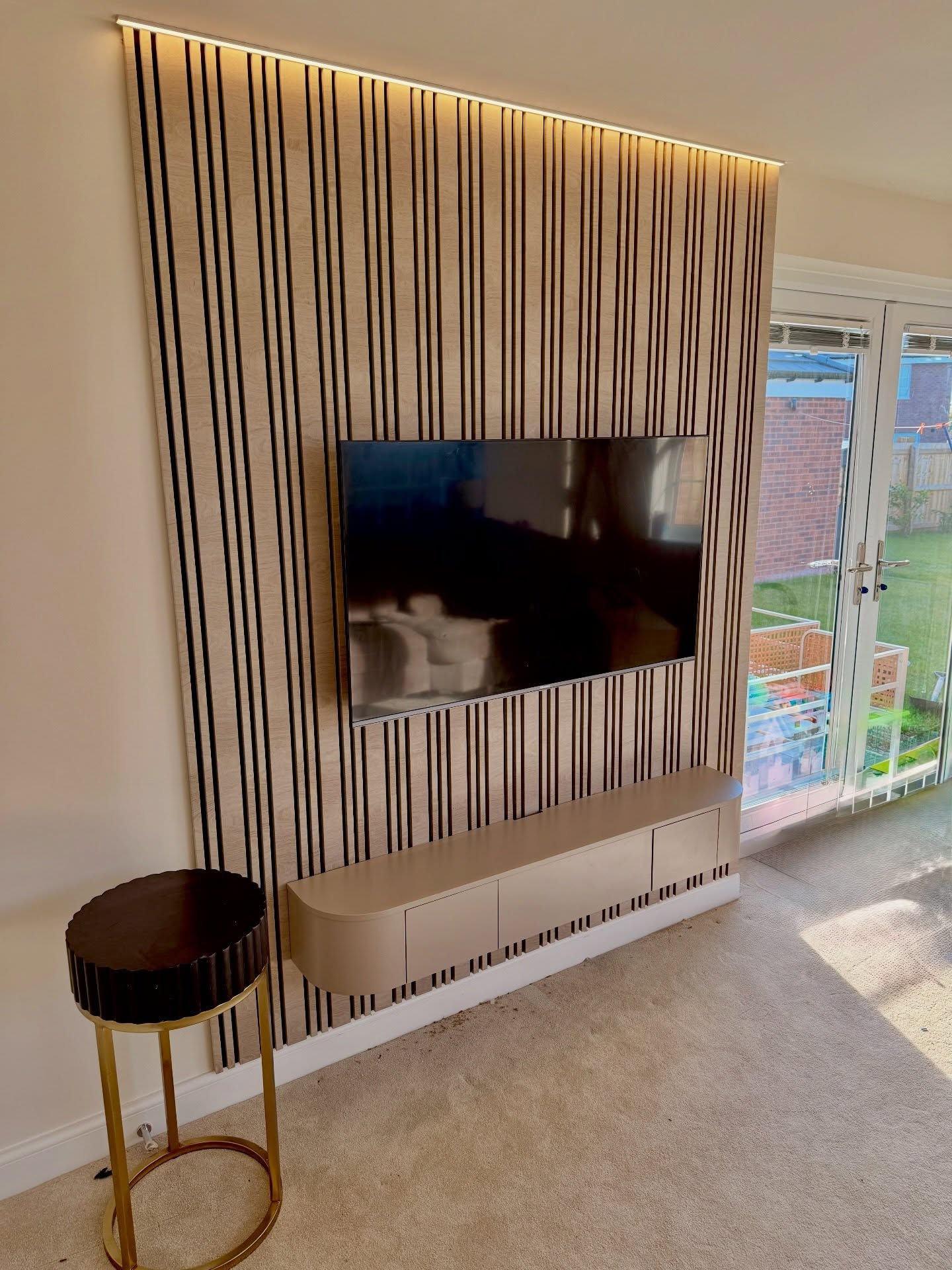 A stunning contemporary feature completed for this beautiful home ✨ Swipe right to see the changes! 👉🏼
We fitted these low-profile multi-width acoustic wall panels with integrated LED downlighting to create a warm, elegant focal point around the TV area. Finished with a sleek floating storage unit, this design keeps everything clean, minimal and stylish while adding texture and atmosphere to the room.
Perfect for modern homes wanting that bespoke interior look without compromising on practicality.
Designed, supplied and fitted by your local specialists across Nantwich, Crewe & Cheshire.
@rsmhomeimprovements @eagles_electrics_ltd
🌐 www.rsmhome.co.uk
#MediaWall #AcousticPanels #FeatureWall #NantwichHomes #CheshireInteriors