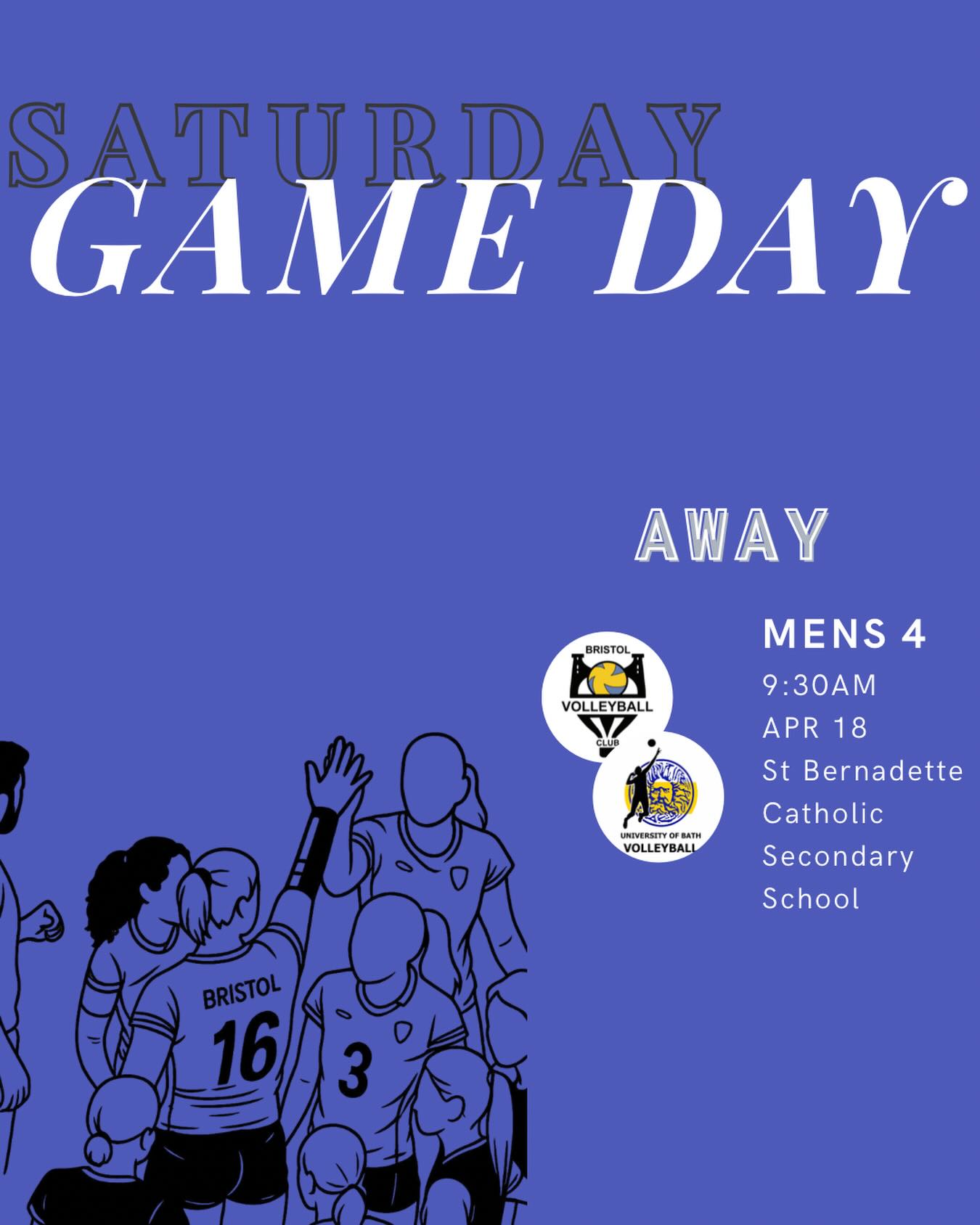 GAME DAY ALERT π
Just the one on the cards today, and itβs an early one. Mens 4 on the road looking to put in a solid fightπͺ
π Away
π
18 April
Menβs 4 β B&D League
Good luck to the lads! Set the tone early and bring it from first serve. ππ
.
.
.
#WeAreBVC #BristolVolleyballClub #BVCMens4 #BristolSport #VolleyballEngland