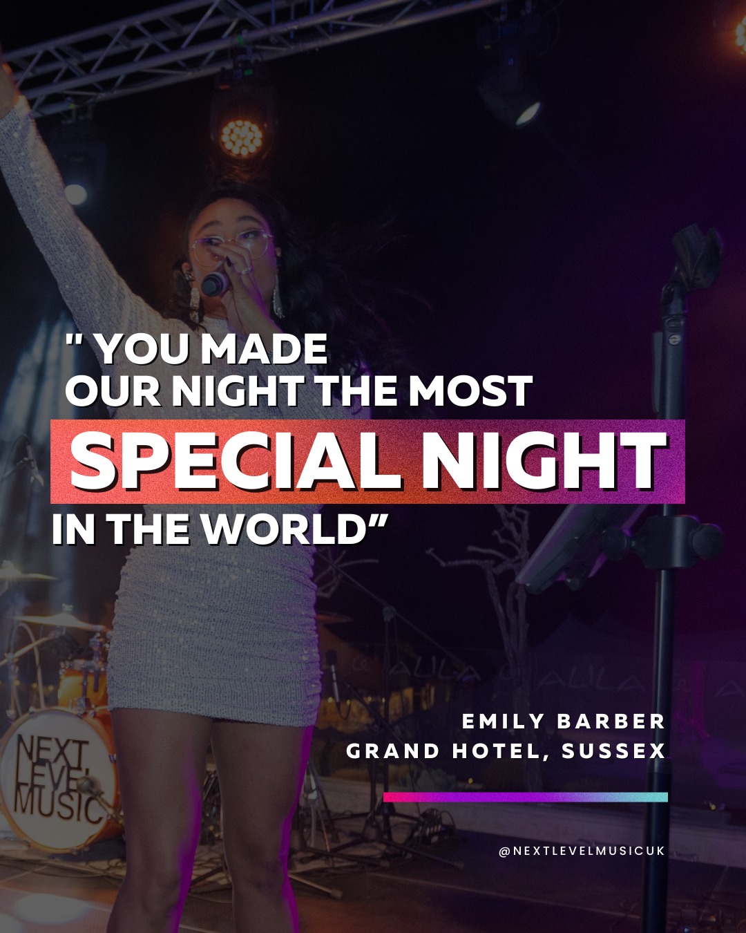 Huge thanks to Emily for these kind words!
It was our pleasure to play for you at the Grand Hotel!
#testimonial #weddingband #weddingplanner #londonwedding #londonbandforhire