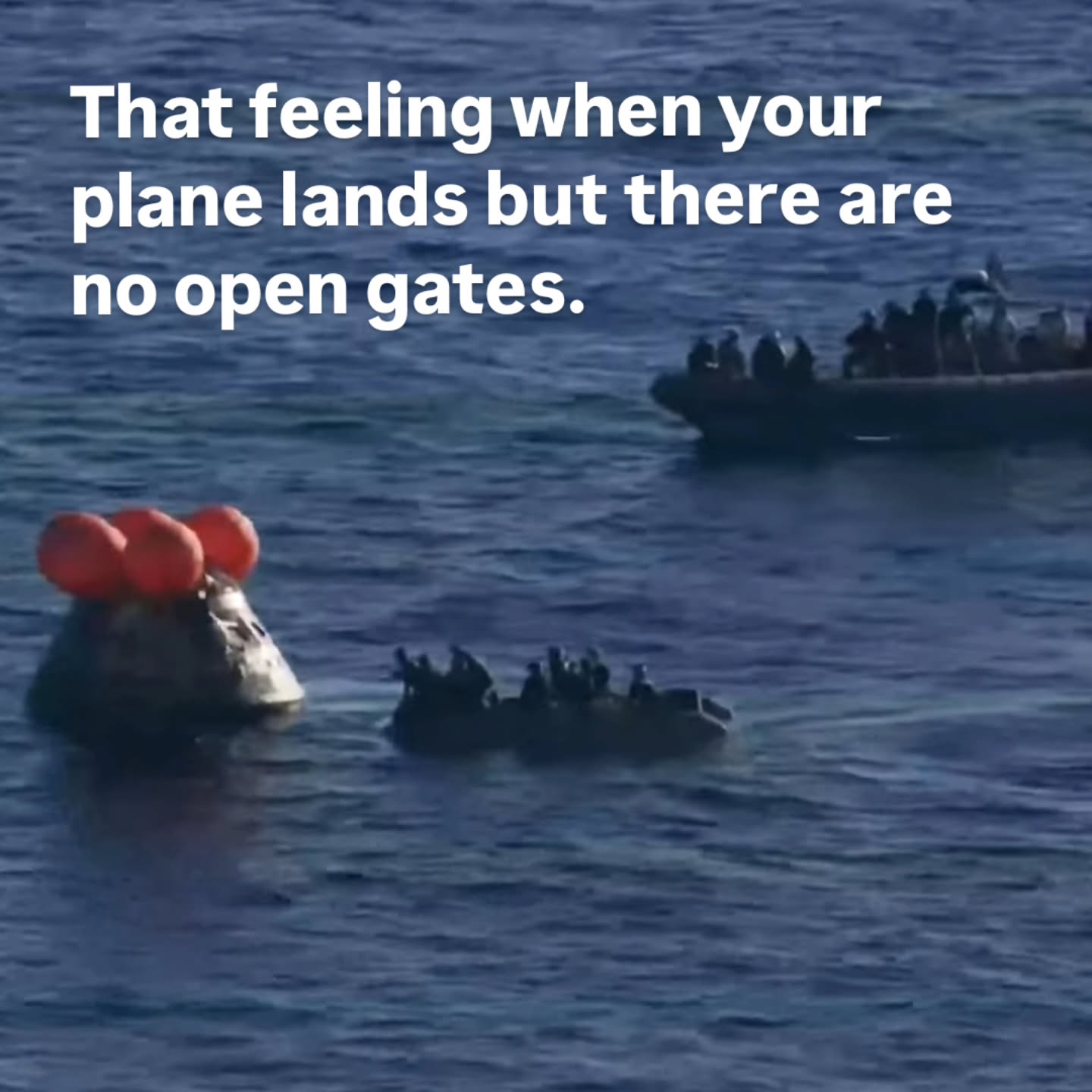 Looks like we might be here a while... 🤔
.
🏷 #artemisii #splashdown #missionaccomplished #hurryupandwait