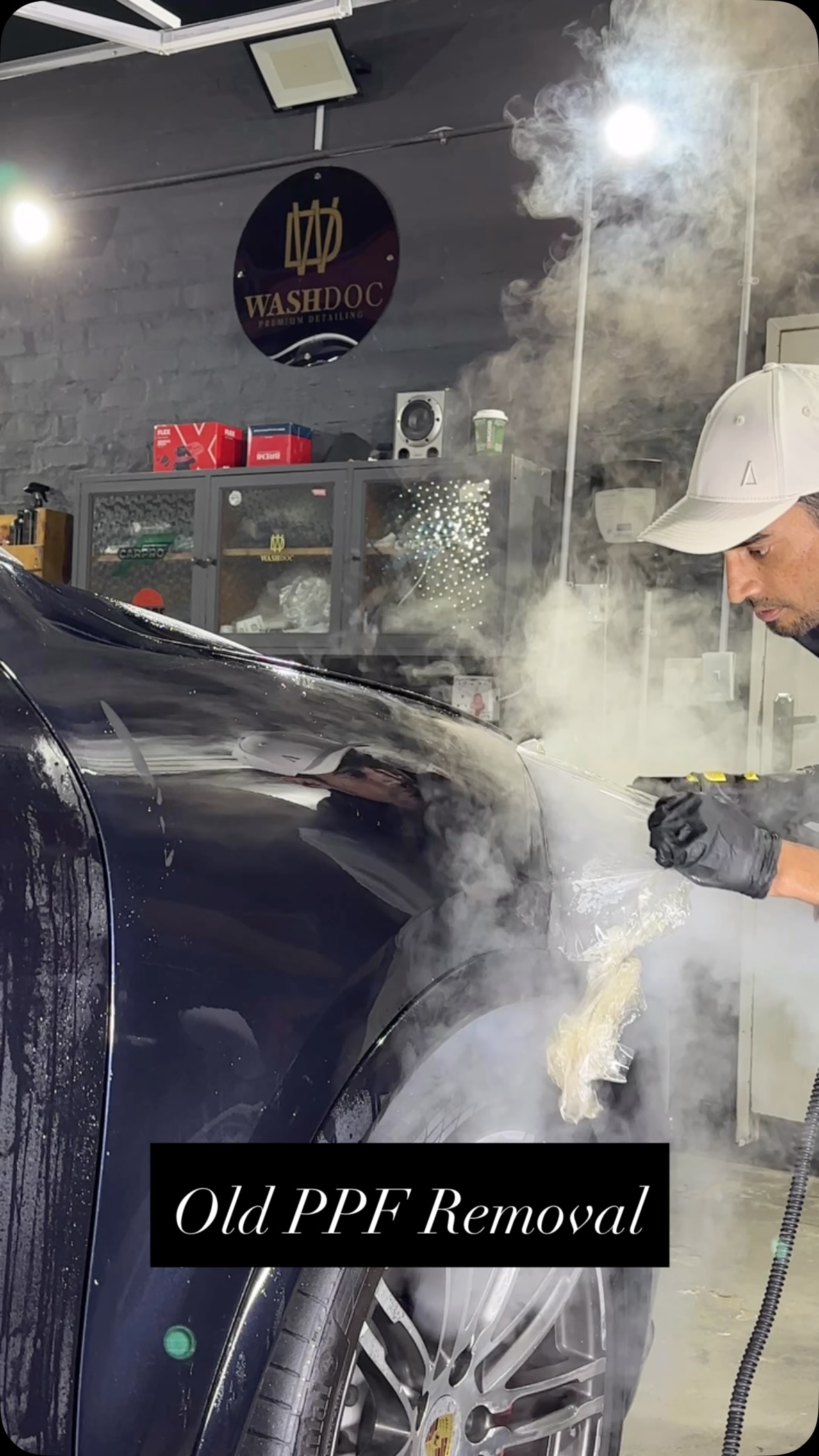 PPF (Paint Protection Film) doesn’t last forever.
Over time it yellows, hardens, and becomes more difficult to remove.
This is where the process matters.
Careful removal. No rush. Paint preserved.
WashDoc Cape Town