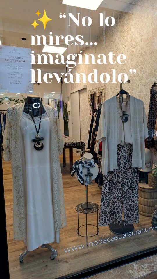 Esta semana, pura inspiración 🤍
Pásate y descúbrelo en directo ✨
Tendencias, estilo y ese “algo especial” que transforma cualquier look ✨
#inspiracion #auracoleccioncurvy #modacurvy #EscaparateDeLaSemana #inspodiaria