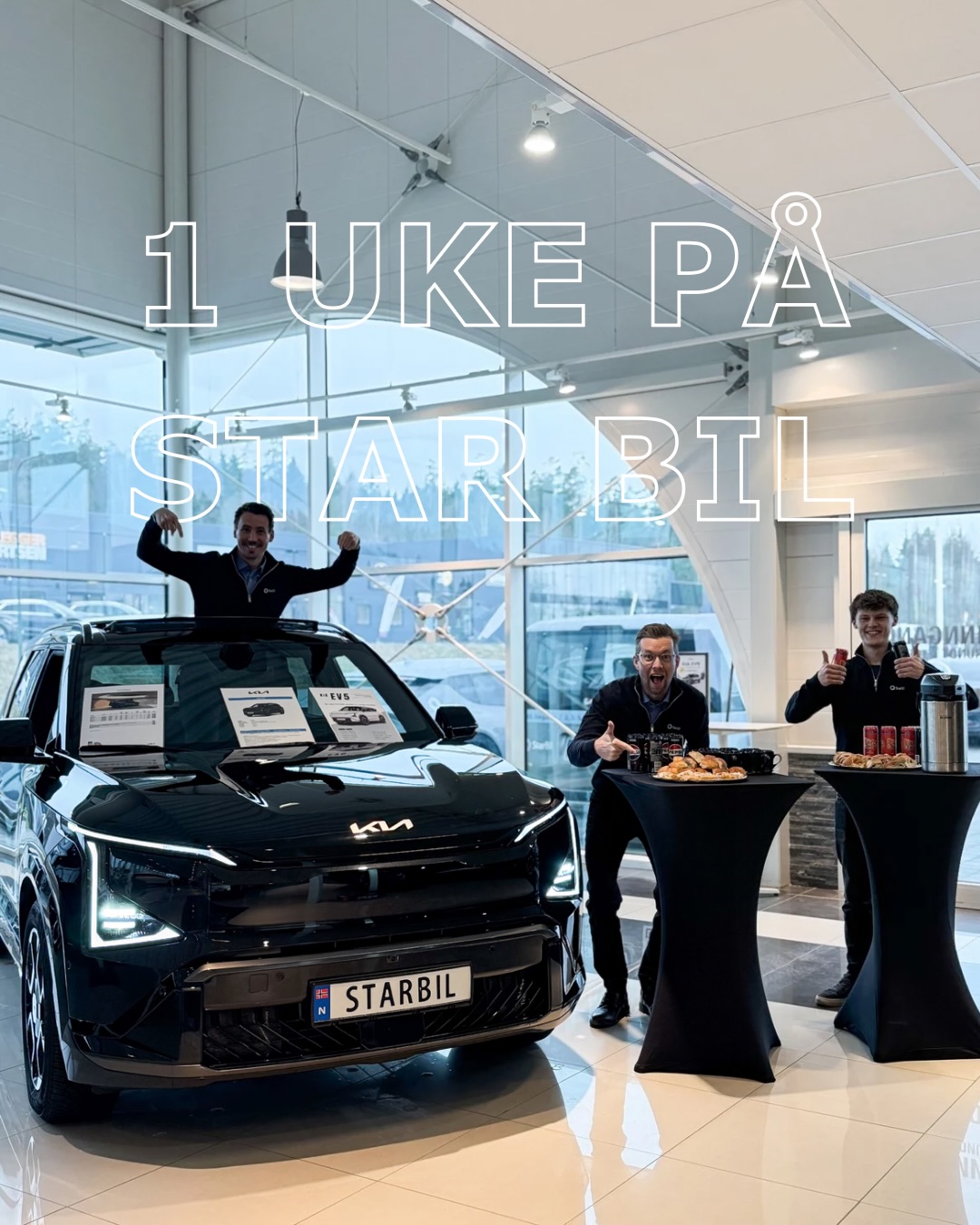Takk for en fin uke på Star Bil!
Vår lærling Leon leverte sin aller første bil! En stor dag for han i dag, gratulerer 😍 Vi hadde visning av helt nye Kia EV5! Veldig hyggelig å se så mange nysgjerrige innom!
Mellom alt dette så er det alltid gode hverdagsøyeblikk, takk til gjengen som står på hver dag 👏
Og stor takk til alle dere nye og eksisterende kunder som besøker oss uke etter uke 🥰 God helg fra Star-familien ❤️