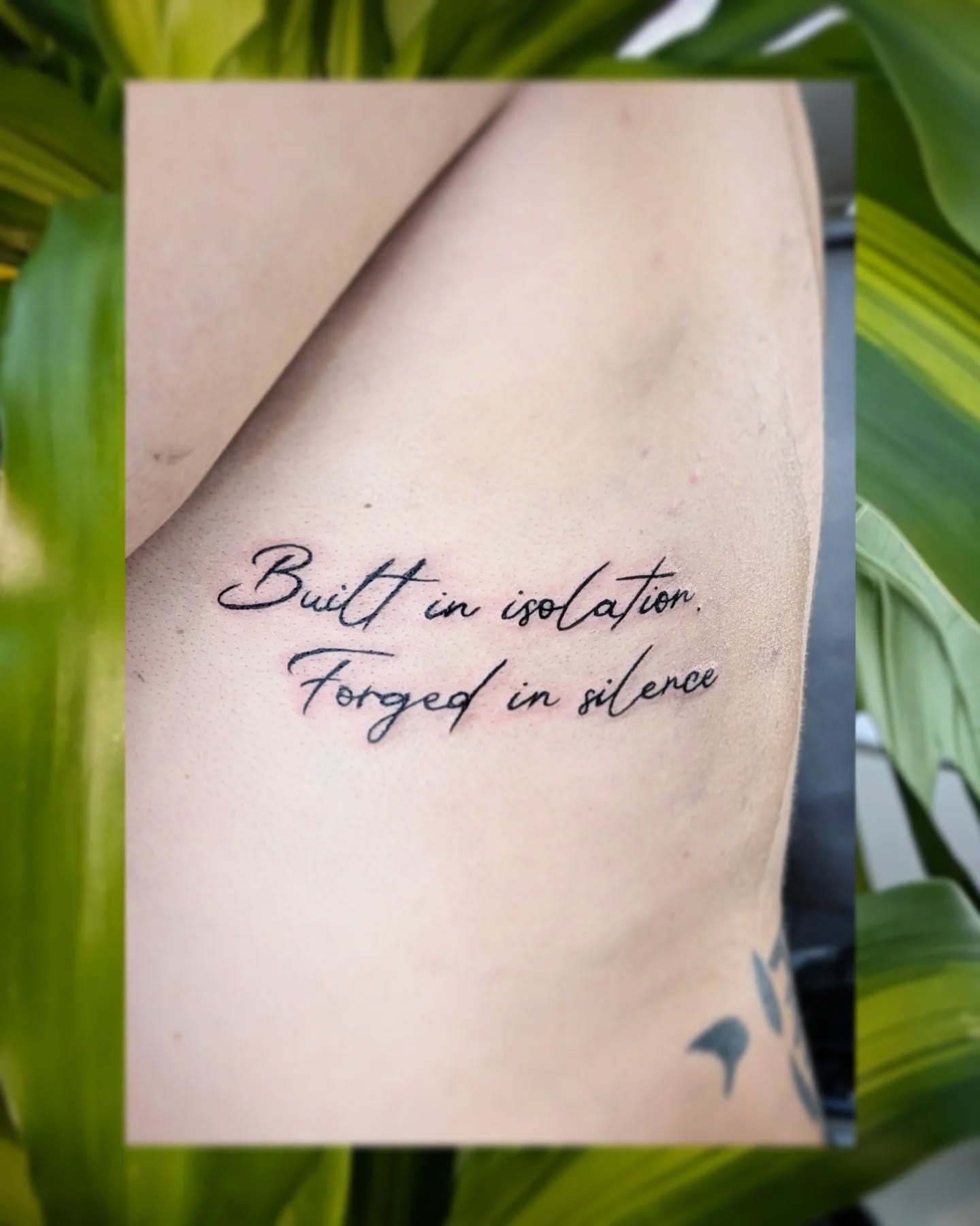 "Built in isolation. Forged in silence"
Words to remember a time of personal growth 📈
#tattoo #scripttattoo #tattoos #zentattoo #richmondbc
