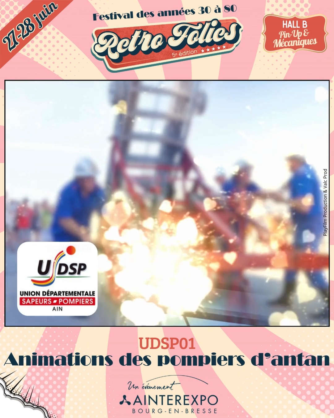 🚒✨ 𝐈𝐥 𝐟𝐮𝐭 𝐮𝐧 𝐭𝐞𝐦𝐩𝐬 𝐨𝐮̀ 𝐥𝐞 𝐬𝐨𝐧 𝐝𝐞𝐬 𝐬𝐢𝐫𝐞̀𝐧𝐞𝐬 𝐟𝐚𝐢𝐬𝐚𝐢𝐭 𝐥𝐞𝐯𝐞𝐫 𝐭𝐨𝐮𝐬 𝐥𝐞𝐬 𝐫𝐞𝐠𝐚𝐫𝐝𝐬…
À Retro Folies, les véhicules rouges reprennent la route pour faire revivre l’univers fascinant des pompiers d’autrefois ❤️
Exposition de matériels, camions.
Démonstrations de déroulage de tuyau et montée spectaculaire à l’échelle !
🧯 Le claquement des bottes sur le bitume, les tuyaux déroulés à toute vitesse, les gestes précis et la solidarité…
Une immersion vivante dans l’histoire des secours et de ces héros du quotidien, par l’UDSP01
📍Samedi 27 et Dimanche 28 juin | Hall B
Ainterexpo, Bourg-en-Bresse
🎫 Réserve ton pass prévente ici > bit.ly/RetroFolies26
@playfilmprod & @valc_prod @udsp01
#RetroFolies #RetroFolies2026 #Ainterexpo #BourgenBresse #Pompiers #VehiculesAnciens #Patrimoine #Vintage #Exposition #Camions #Nostalgie #FestivalRetro