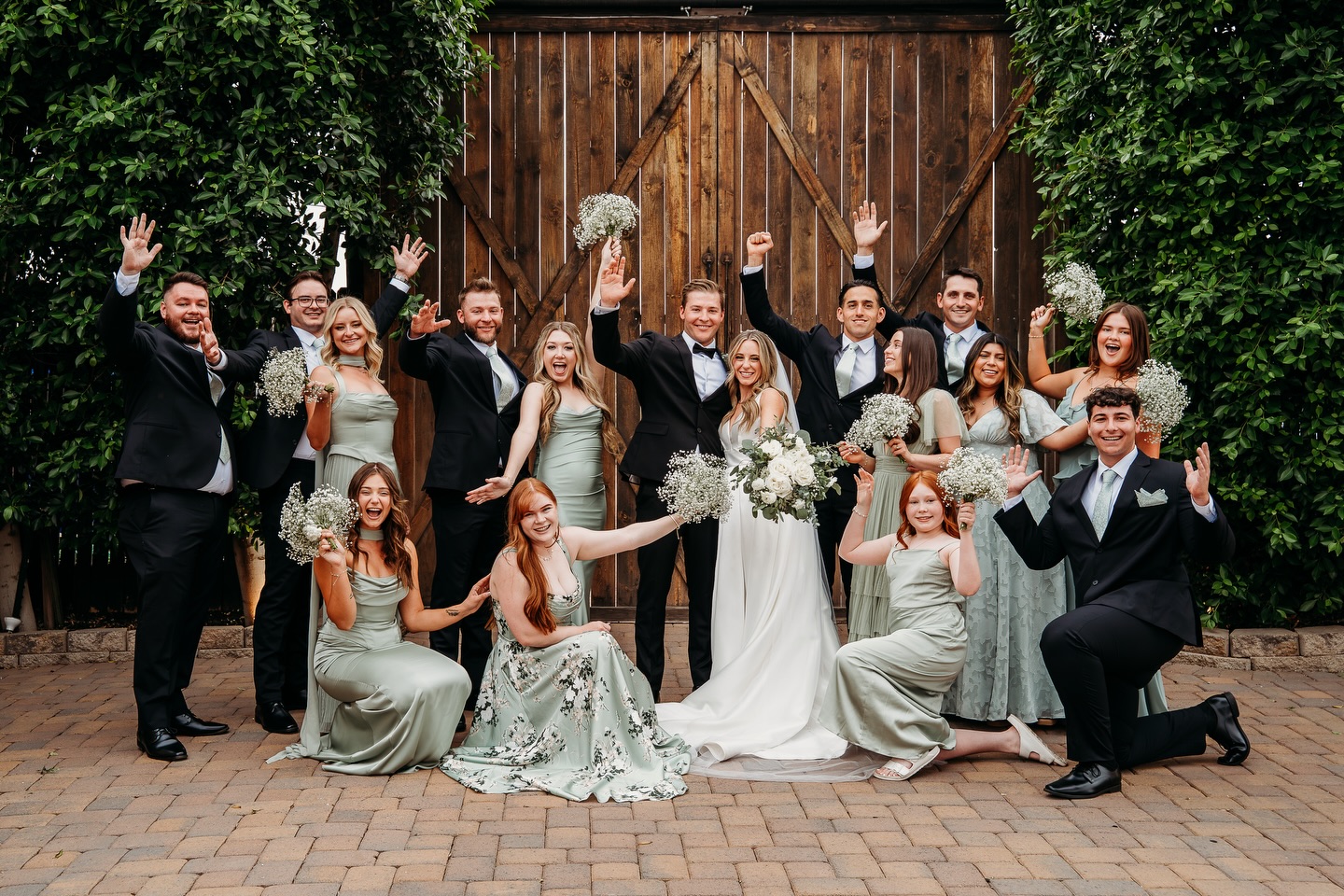 The kind of love that shows up loud, joyful, and all together 🤍✨#WeddingCrew 🍻
.
.
#azphotographer #azweddingphotographer #weddingphotos #weddingday