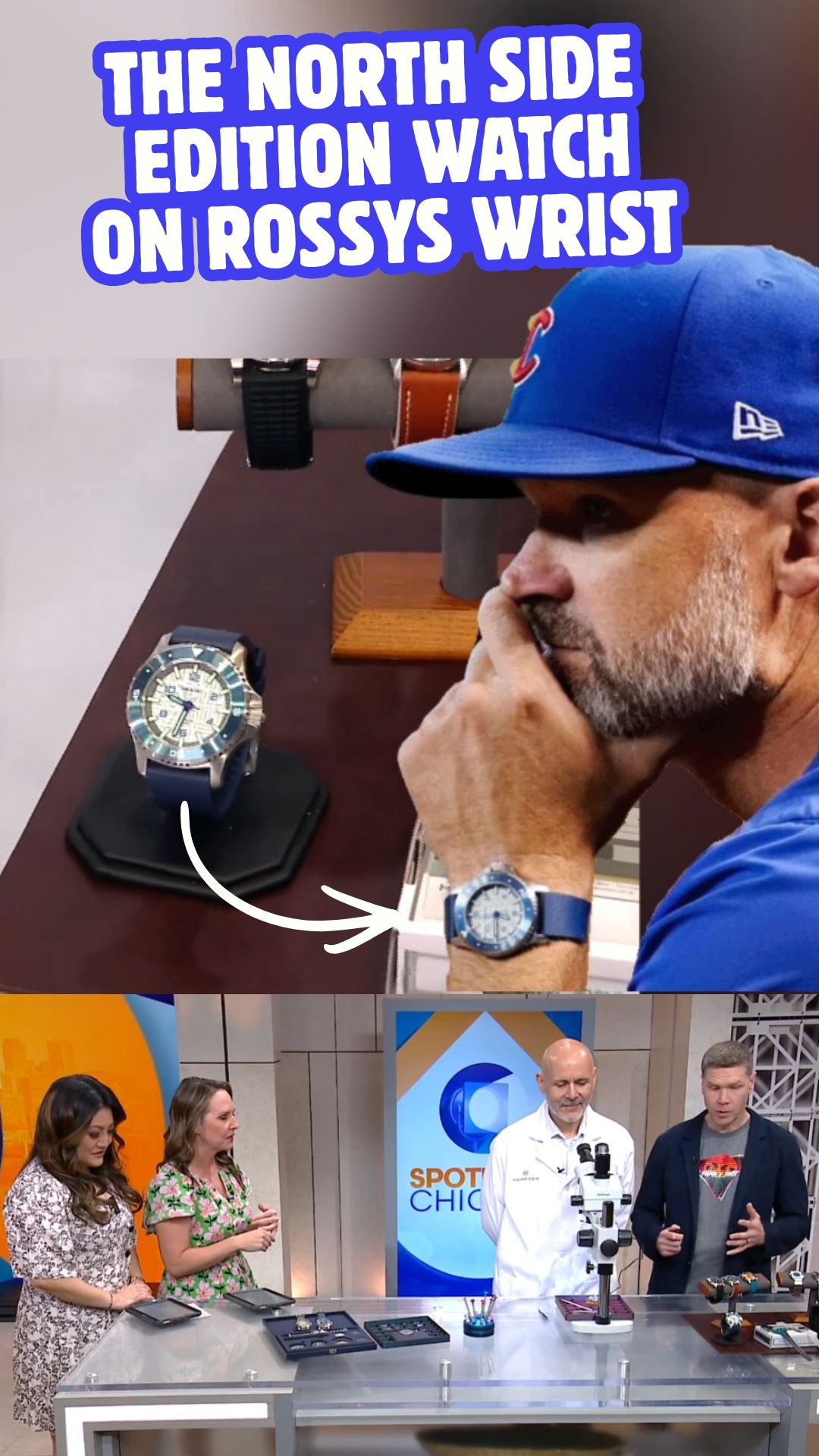 Cubs are on a run. Time to grab a North Side Edition watch!
Here is a clip from the @spotlightwgn segment where I got to talk about how I met @grandparossy_3 at a Cubs Charity event and it turned into Rossy wearing the Wayfinder North Side Edition during games all over the world.
Big shout out the Rossy for the support! I still remember him sending me a photo of it on his wrist before he hit the field and my dad calling me to tell me he saw it on Rossy's wrist on TV.
Lets get some more Ws boys!
#chicago #cubs #baseball #watchfam #wrigleyfield