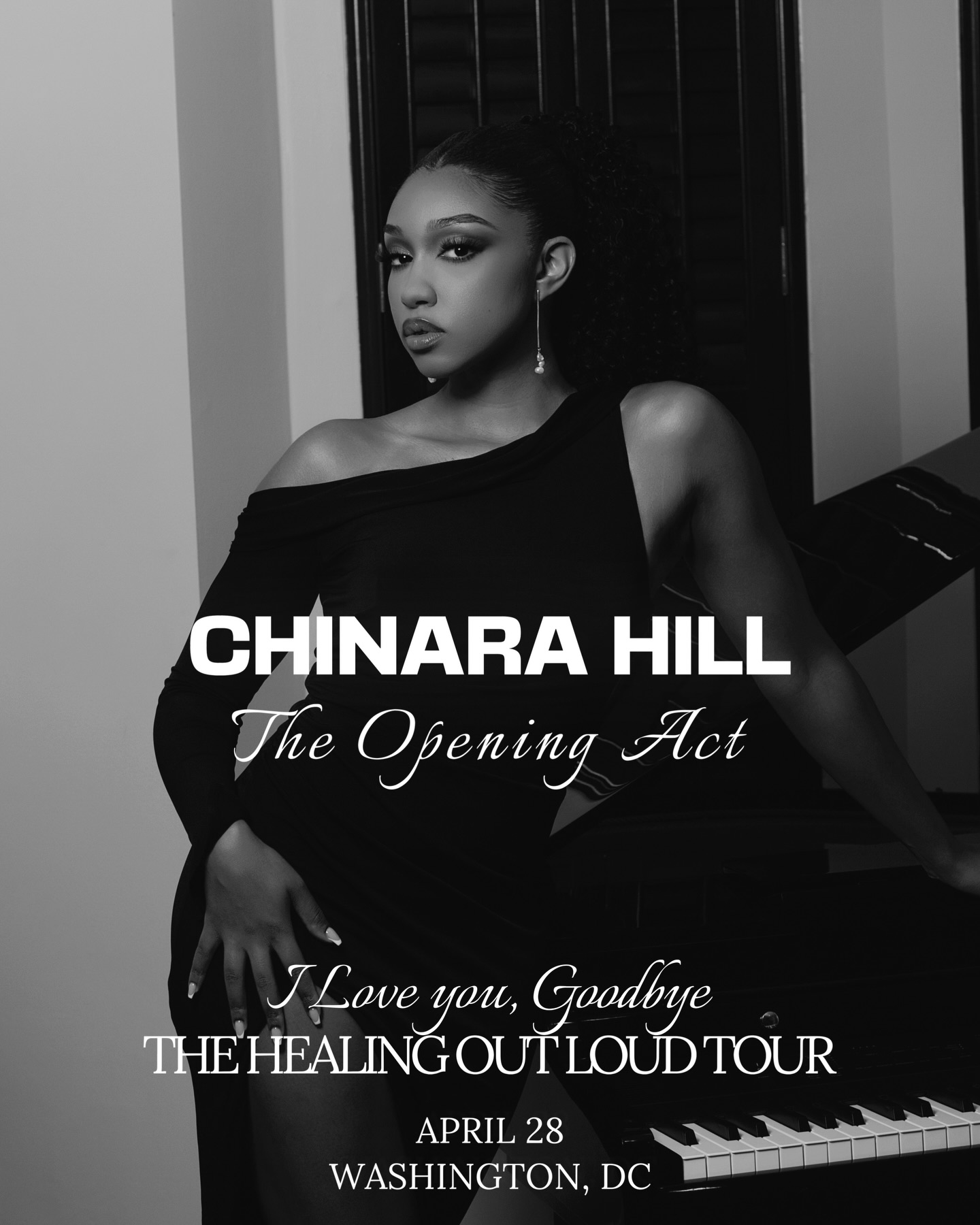 Very excited to announce that I will be opening for @trevorjackson5 on The Healing Out Loud Tour in Washington, DC ! 😊💫 We will see you @jamminjava on April 28!!
I am honored to open for someone who is so talented and that I admire! Thank you Jesus!
Get your tickets! 🎫 https://www.unionstagepresents.com/shows/trevor-jackson-28-apr
#trevorjackson #thehealingoutloudtour #chinarahill #openingact #jamminjava