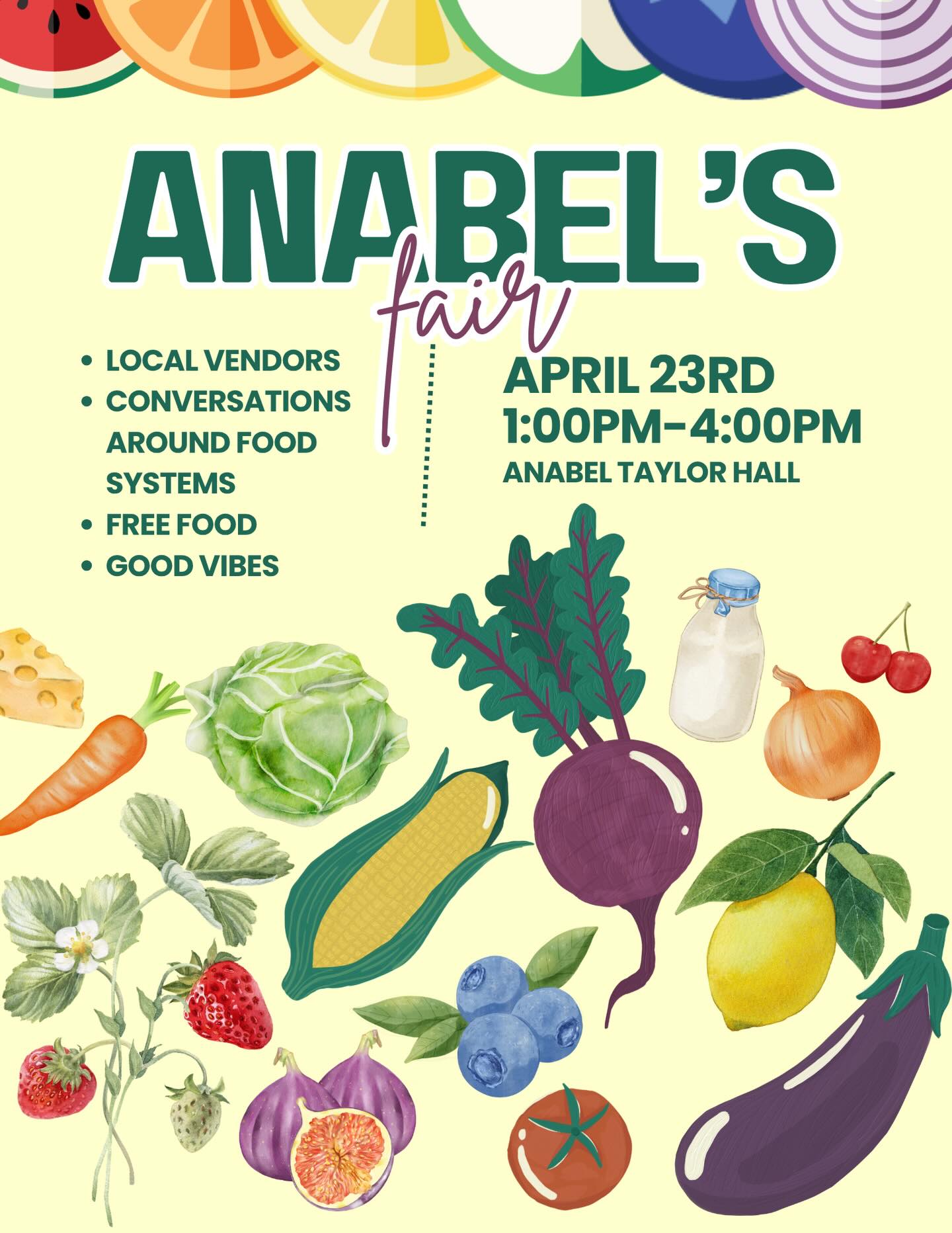 🥬 Anabel’s Fair is here!! ✨
Want to meet the amazing vendors behind the produce we sell at Anabel’s? Come hang out, learn their stories, snack on free samples, and soak up the good vibes ☀️🍓🌼