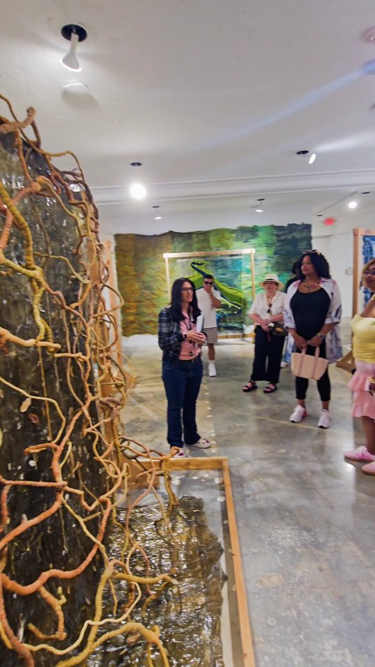 One of the highlights from our FREE guided Downtown Hollywood ArtWalk Tour was stepping inside the Hollywood Art & Culture Center @thecenterhollywood and hearing curator Jodi Sypher share behind the scenes insight on River of Grass, a stunning exhibition by the Fiber Artists Miami Association.
On view through May 17, this immersive, site-specific installation transforms the galleries into woven environments inspired by the Florida Everglades. Featuring 20 artists and custom-built 6-foot looms, River of Grass brings together fiber art, natural elements, and sculptural storytelling in a way that feels both powerful and deeply rooted in place. The exhibition is inspired by and pays homage to Marjory Stoneman Douglas’ The Everglades: River of Grass, adding even more meaning to the experience.
Getting to hear the curatorial perspective and the stories behind the work made this stop especially memorable for our group. It is one thing to walk through an exhibition, and another to experience it with context, conversation, and a deeper understanding of the artists and ideas that shaped it.
Huge thanks to @jodisypher, the Hollywood Art & Culture Center, and the talented artists featured in River of Grass:
Jessica Barbosa, Natalie Bheekie, Dalia Berlin, Veronica Buitron, Andrea Cardenal, Marco Caridad, Fernanda Froes, Mila Hajjar, Isabel Infante, Sarah Laing, Paola Mondolfi, Evelyn Politzer, Alina Rodriguez Rojo, Debora Rosental, Susanne Schirato, Aida Tejada, Maru Ulivi, Laura Villarreal, Silvia Yapur, and Macarena Zilveti.
Join us every 3rd Saturday of the month for our FREE guided Downtown Hollywood ArtWalk Tour and come experience the art, the stories, and the creative energy for yourself.
#Choose954 #DowntownHollywood #HollywoodArtWalk #HollywoodArtAndCultureCenter #RiverOfGrass