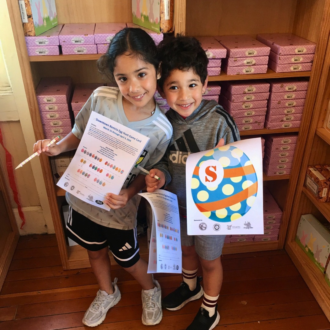 THANK YOU to our community & the very generous Sponsors of this year's Easter Egg Hunt! 🐰🥰 It was so fun to see everyone out and enjoying beautiful Benicia ❤
And thank you to the Sponsors for their generous donations to the hundreds of goodie bags that went to the Egg Hunt participants: Happy Life Pottery, Artcentric, Le Sparkly Chateau/Sparkly Ragz, See's Candies, and Lyfe is Green. ✨
And thanks to the Filling Station for helping us to pass out cards 😊
#CommunityFun #beniciamainstreet #easteregghunt #LocalBusinessLove
Happy Life Pottery and Gallery @happylifepottery @artcentricmarketplace Le Sparkly Chateau See's Candies @seescandies @lyfeisgreenwellness The Filling Station Goods & Gifts