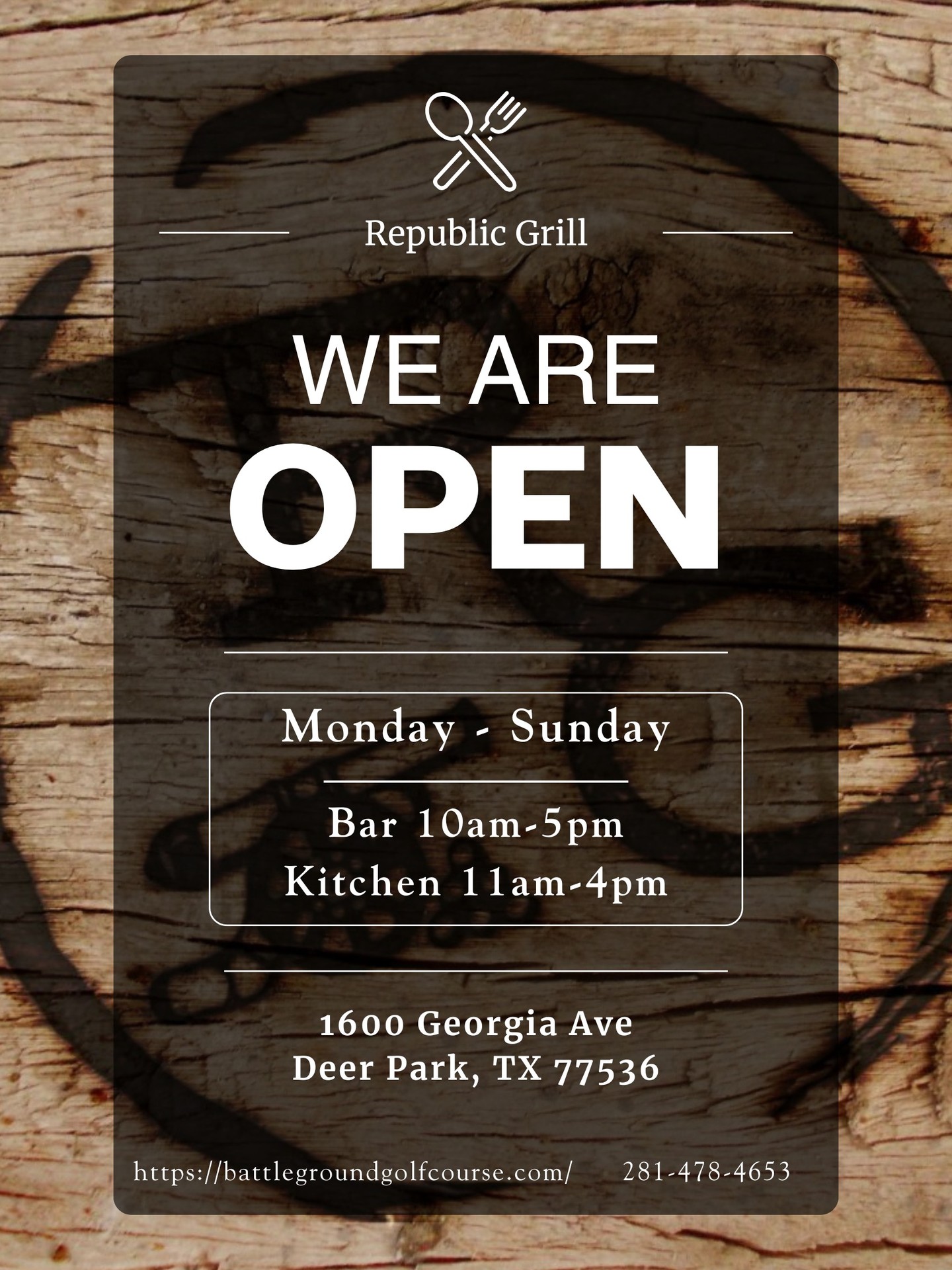 Come hungry, leave happy🍽️
The Republic Grill is open daily!
Bar: 10 am - 5 pm
Kitchen: 11 am - 4 pm
#goodfood #hungry #republicgrill #golfcourse #yum