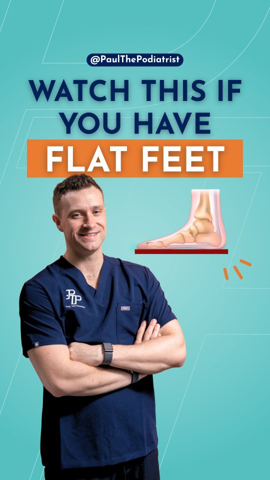 If you want to see the full video on this, comment ‘Flat Feet’ and I’ll send it over to you