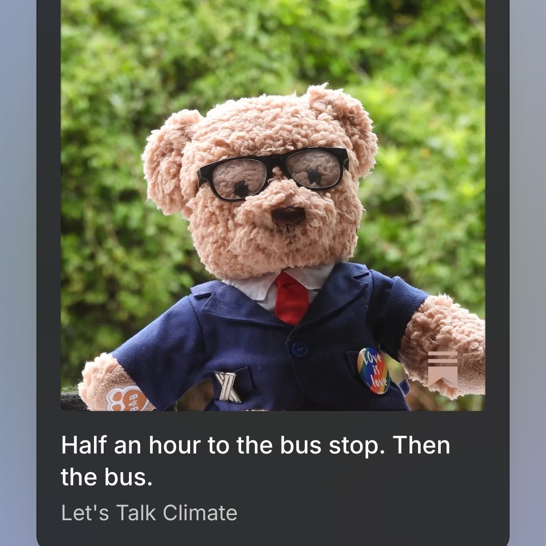 "Half an hour to the bus stop. Then the bus. The fuel crisis is biting. School bus routes have been cancelled. And a group of parents thinks the answer is staring us in the face. If only the Government would look."
Read more here: https://open.substack.com/pub/pfca/p/half-an-hour-to-the-bus-stop-then?r=9u2tq&utm_campaign=post&utm_medium=web&showWelcomeOnShare=true
IG link in bio