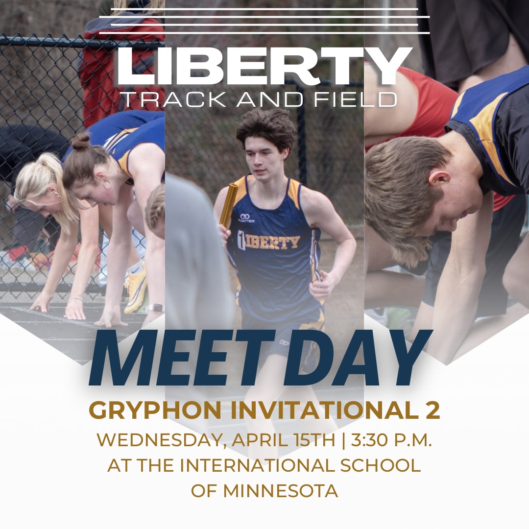 Meet Day!
Week 2 of our competition phase takes us back out to ISM!
Our Liberty Lions will be racing against athletes from ERA, Nova Classical, NLA/LILA, West Lutheran, Hiawatha Collegiate High, Twin Cities Academy, and the Northwest Nighthawks!
The meet starts at 3:30 — Go Lions!