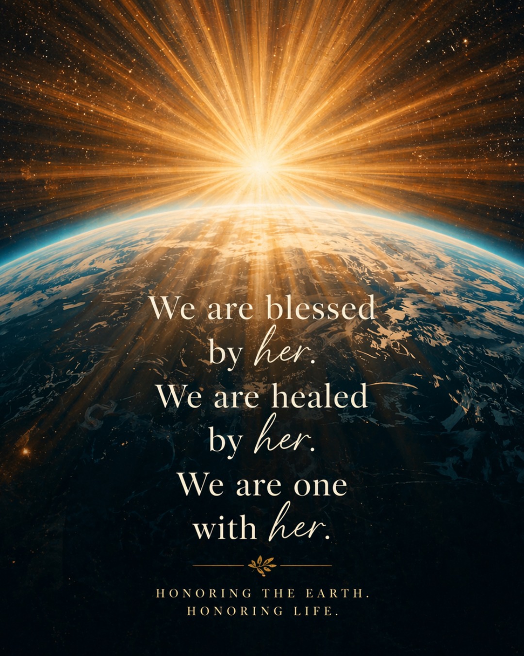 We honor Pachamama…
not only today, but in the quiet rhythm of every day.
For her love that holds us,
her beauty that heals us,
and her protection that is always present
even when we forget to notice.