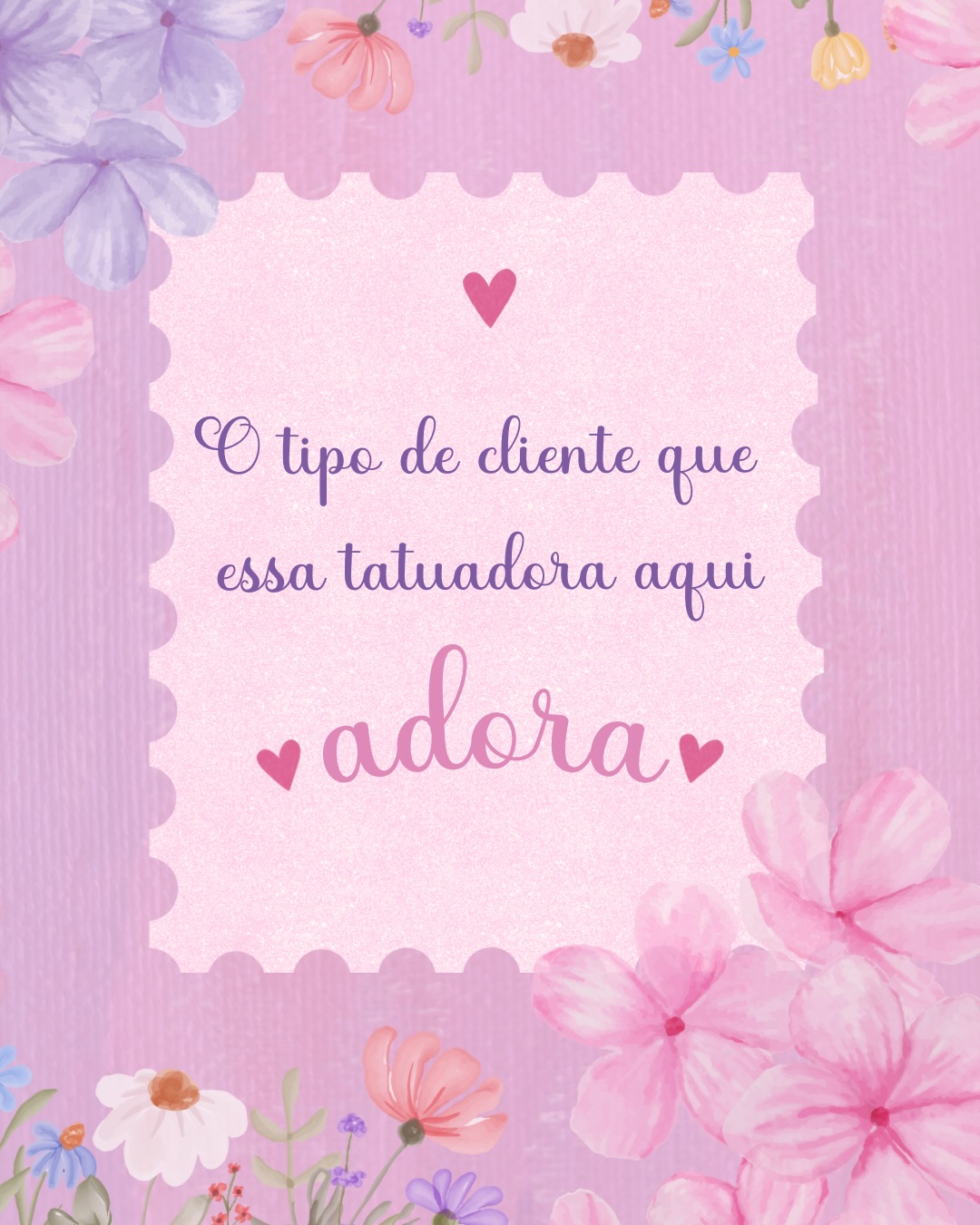 Mostrei os tipos de cliente que nós, tatuadores, odiamos e o post viralizou. Por isso eu queria deixar aqui registrado que também existem clientes que fazem tudo valer a pena 💖
Deixo aqui um agradecimento especial às minhas clientes que sempre voltam, que indicam, que lembram de mim, que me escolhem para registrar momentos importantes. Obrigada de coração! 💕