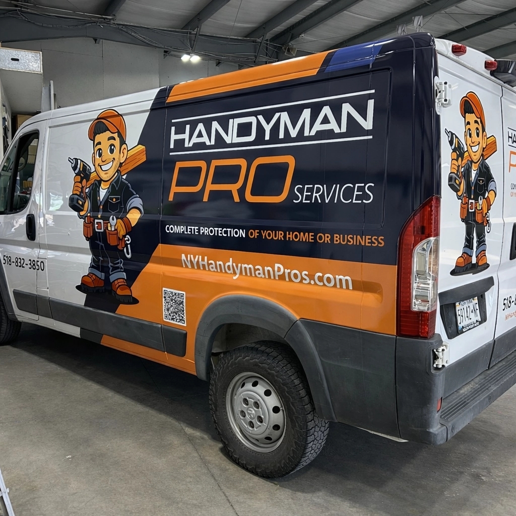 Ink to Asphalt 🛣️
This week we're featuring Handyman Pro Services! They provide expert home repairs and professional maintenance throughout the Capital Region. This clean, custom van wrap ensures they look professional and get noticed on every job site. 🛠️
#InkToAsphalt #VehicleWrap #HandymanPro #VitalSignAndGraphics