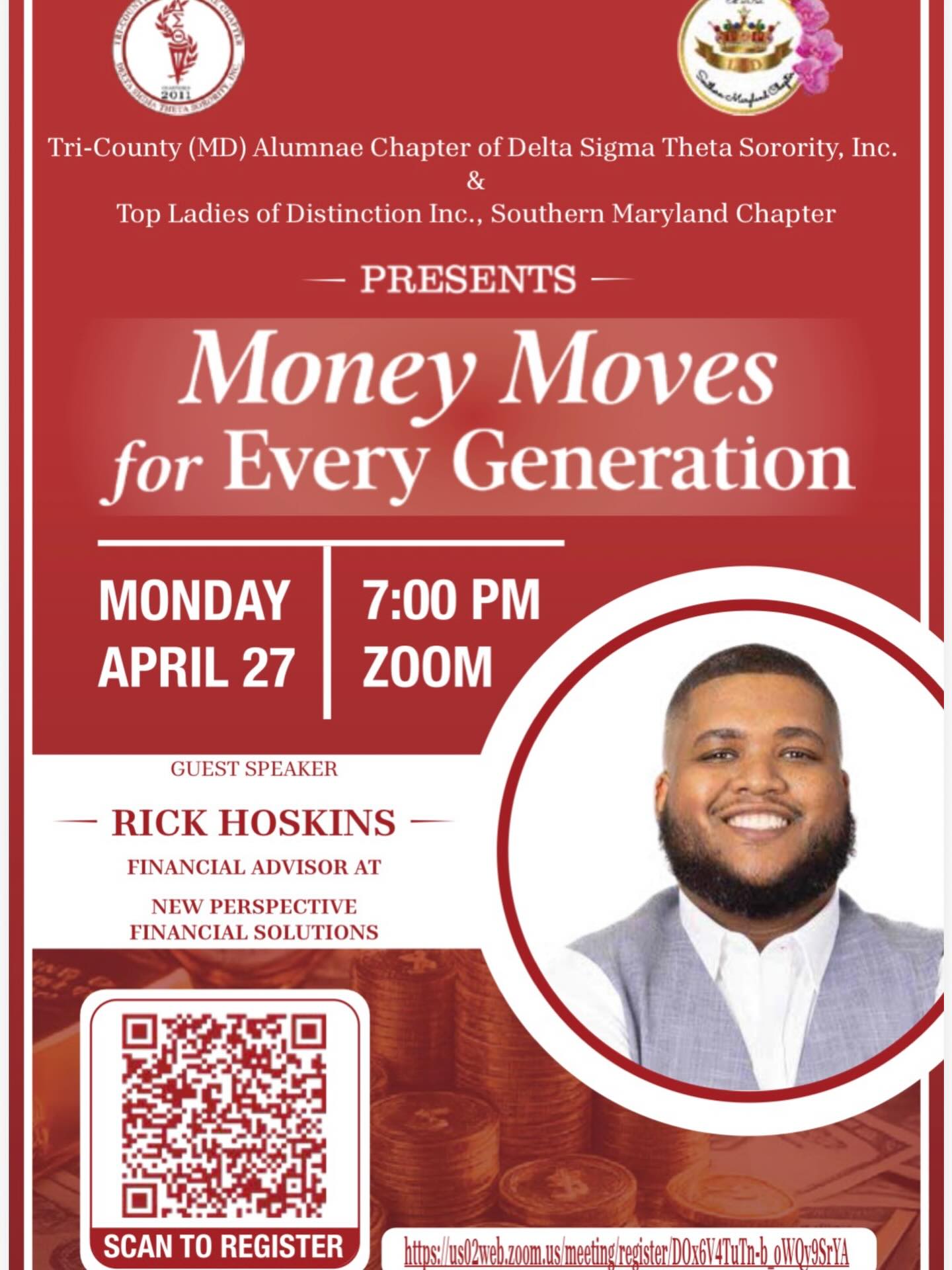 📢The Time Has Come! 💰Empower Your Financial Future
Join us for an engaging and informative Financial Literacy Virtual Workshop:
“Money Moves for Every Generation”
Designed for older teens, college students, and adults, this session is perfect for anyone ready to take control of their financial journey.
🗓Date: April 27, 2026
🕒Time: 7:00 PM
📍Location: Virtual
Register Here: https://us02web.zoom.us/meeting/register/DOx6V4TuTn-b_oWQy9SrYA#/registration
💡What You’ll Learn:
✔️ Understanding 401(k) plans and why starting early matters
✔️ Basics of investing and building long-term wealth
✔️ Introduction to trusts and protecting your financial future
✔️ Practical tips for making smart financial decisions today
Whether you’re just starting or looking to strengthen your financial foundation, this workshop will equip you with the tools and knowledge to succeed.
🎯 Don’t miss this opportunity to invest in yourself!
#FinancialLiteracy #InvestInYourFuture #MoneyMatters #TCMDAC