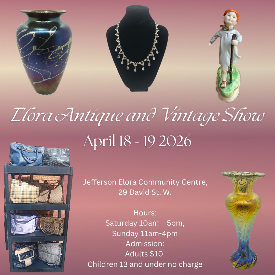 We are almost ready with finalizing our beautiful Antique and Vintage items to be available @antiqueshowscanada Elora Antique & Vintage Show this weekend. We are so excited to be returning to this wonderful event.
Come out and support this amazing event, a groups of wonderful vendors and find some great items to add to your collections or that one of a kind items for your next gift giving.
We will be featuring Vintage & Antique Jewelry, Vintage designer handbags, Vintage clothing & Accessories, Antique & Vintage glassware and vintage records.
See you soon!
#antique #antiqueshow #vintage #vintageshow #antiquedealersofinstagram