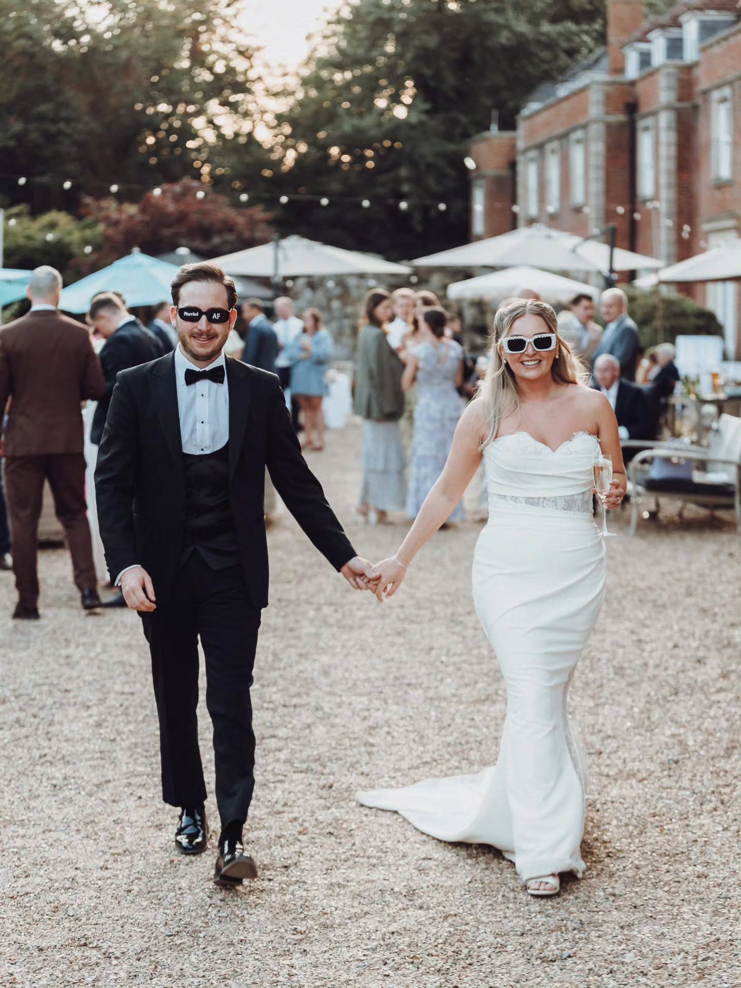 Married AF and absolutely loving it. 🕶️🥂
The kind of couple who walk into their drinks reception like they own the place because for one day, they absolutely do. This is what joy looks like.
#WeddingPhotographer #UKWeddingPhotographer #EssexWeddingPhotographer #CountryHouseWedding #RealWeddings