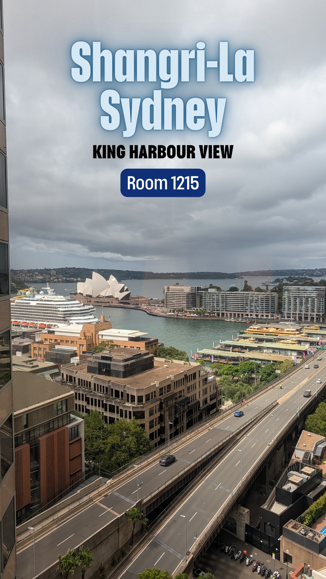 We stayed in a Harbour View King Room at Shangri-La Sydney and the view alone made it worth it.
Waking up to the Sydney Opera House right outside your window is hard to beat. Add in a fantastic breakfast buffet and a central location in the CBD, and it is a great home base for exploring the city.
Fair warning, it does sit up on a hill, so there is a bit of a climb at the end of the day. But the view at the top makes it feel worth it every time.