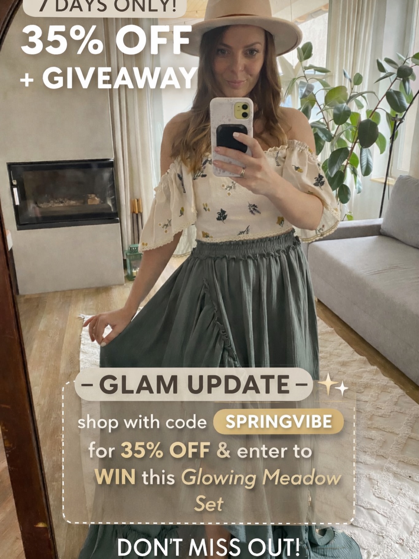 ✨ GIVEAWAY ALERT ✨
For the next 7 days only, everyone who shops on the webshop using the code SPRINGVIBE will receive an exclusive 35% OFF — and that’s not all… 🤩🩷
One lucky customer will WIN our most-loved Glowing Meadow 2 Piece Set 🩷
Yes… the set you’ve all been obsessed with lately 😍 and I want to gift it to one of you!
This is your chance to grab your favorite dress at a huge discount AND have the opportunity to win this stunning set
#
How to enter:
🩷 Place your order for any dress on the webshop using code SPRINGVIBE
🩷 Tag a photographer who would love this opportunity too
Don’t miss out — sale + giveaway together = the perfect excuse to shop now 🤍
#edendresses #maternityphotographer