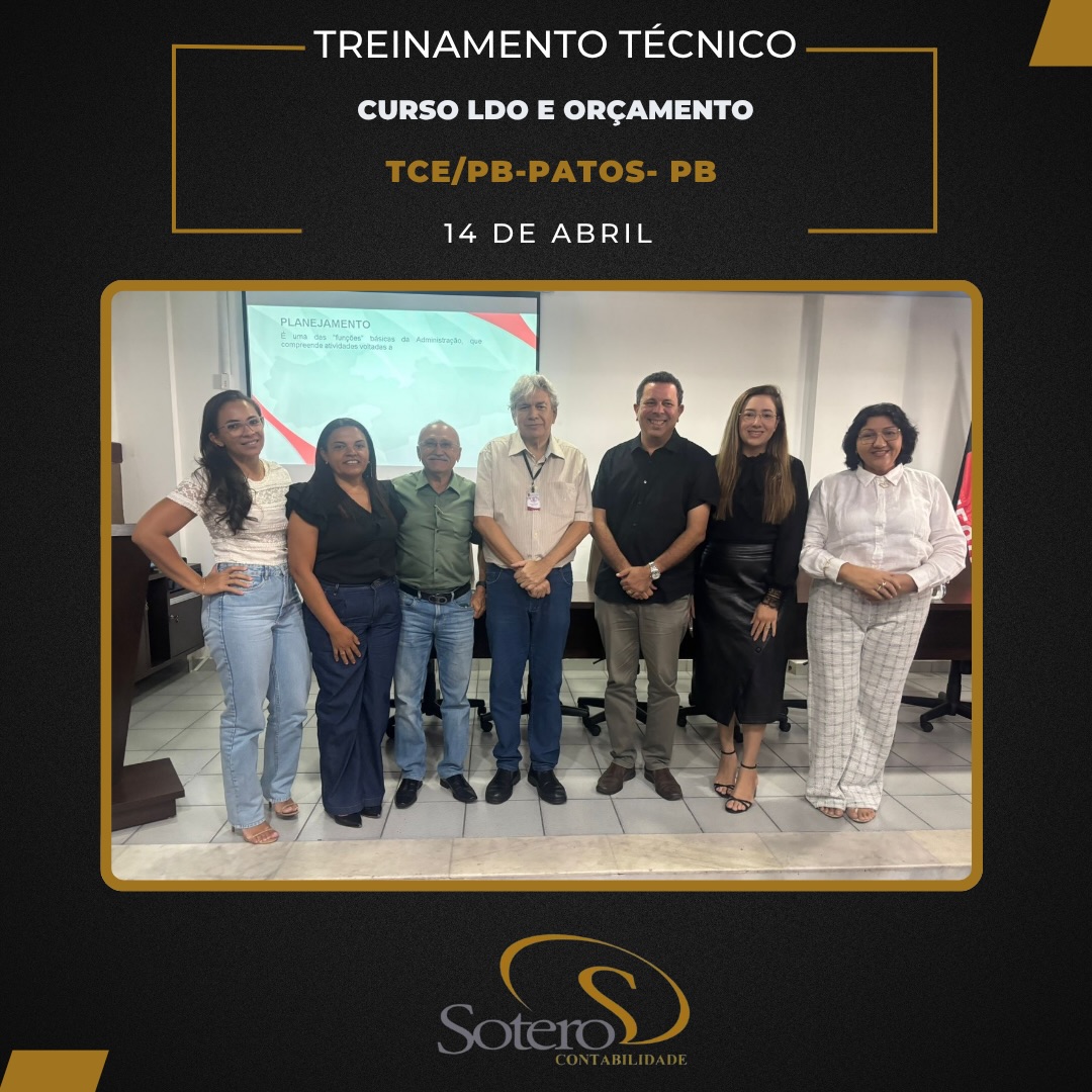 A Sotero Contabilidade marca presença no Curso promovido pela Ecosil na Cidade de Patos, sobre LDO e Primeira Infância . O palestrante, Auditor de contas públicas, Professor Luzemar Martins explana com maestria o tema de tão grande relevância e demonstra as inovações de controle do órgão para monitoramento da aplicação do recursos nessa política pública.