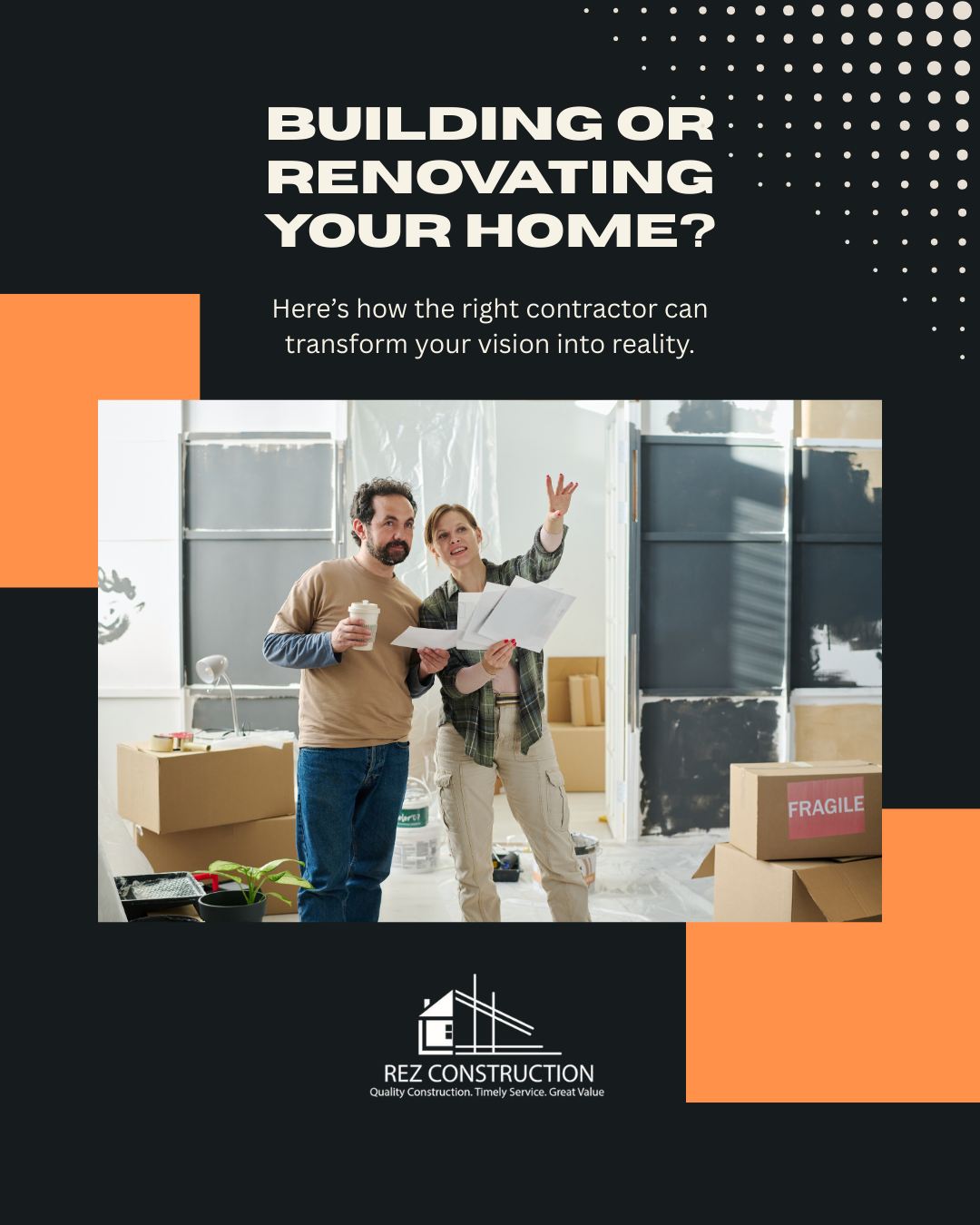 Building or renovating your home?
From custom homes and additions to kitchen, bathroom and living space remodels, we turn your vision into reality with professional craftsmanship and attention to detail.
Our team delivers transparent timelines, high-quality work and fully licensed service, so your project runs smoothly from start to finish.
#customhomes
#homerenovation
#homeadditions
#commercialconstruction
#qualitycraftsmanship
#residentialconstruction
#dreamhomeprojects
#rezconstruction