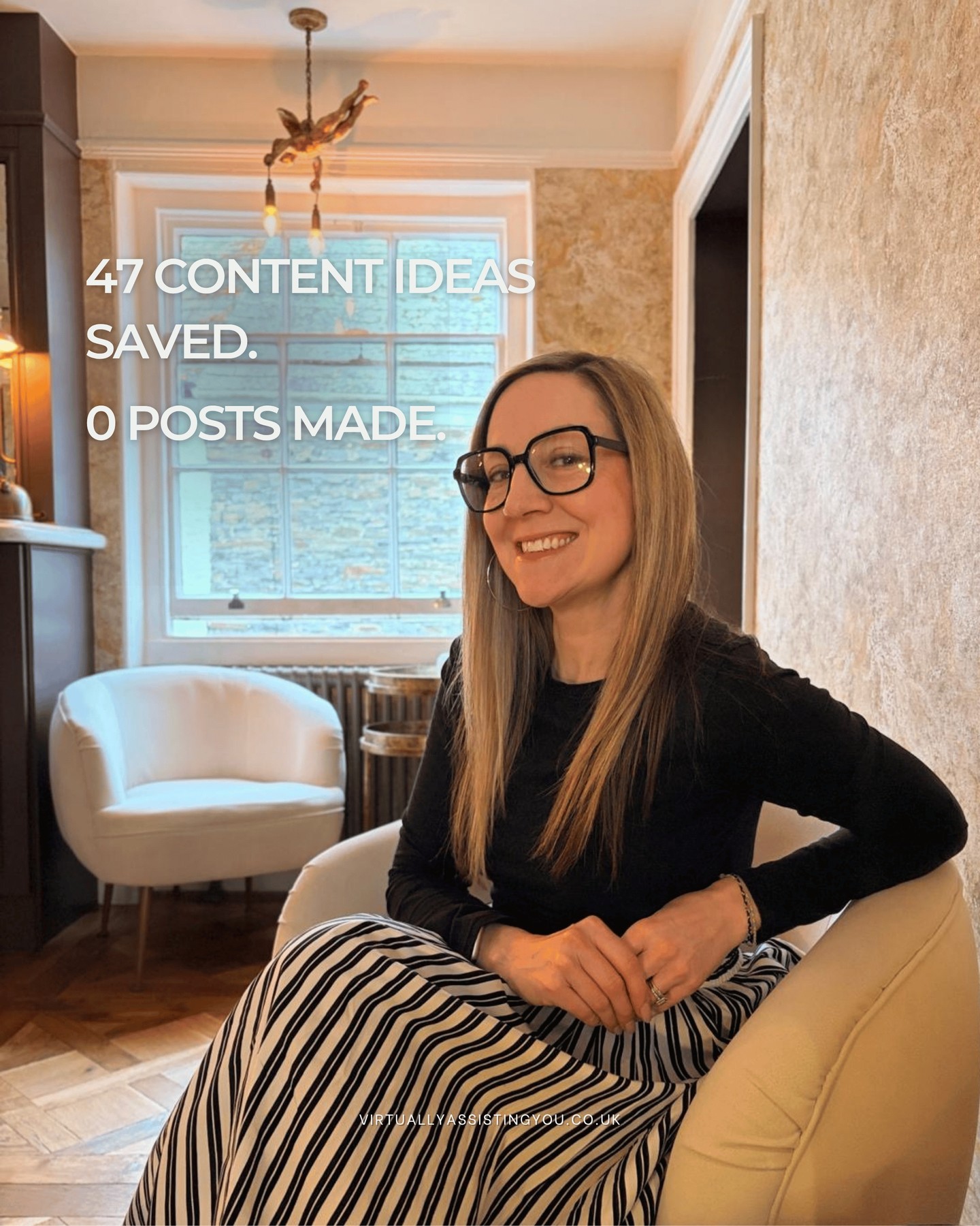 Be honest with me...
When was the last time you actually showed up consistently on social media? 👀
(𝘢𝘯𝘥 𝘐 𝘥𝘰𝘯'𝘵 𝘮𝘦𝘢𝘯 𝘱𝘢𝘯𝘪𝘤 𝘱𝘰𝘴𝘵𝘪𝘯𝘨 𝘴𝘰𝘮𝘦𝘵𝘩𝘪𝘯𝘨 𝘫𝘶𝘴𝘵 𝘵𝘰 𝘵𝘪𝘤𝘬 𝘢 𝘣𝘰𝘹...𝘰𝘳 𝘴𝘢𝘷𝘪𝘯𝘨 47 𝘤𝘰𝘯𝘵𝘦𝘯𝘵 𝘪𝘥𝘦𝘢𝘴 𝘵𝘰 𝘢 𝘯𝘰𝘵𝘦𝘴 𝘢𝘱𝘱 𝘺𝘰𝘶 𝘩𝘢𝘷𝘦𝘯'𝘵 𝘰𝘱𝘦𝘯𝘦𝘥 𝘴𝘪𝘯𝘤𝘦 𝘍𝘦𝘣 😅)
I mean intentional, on-brand, purposeful content that actually connects with your audience?
If that feels like a distant dream right now, here's one simple thing you can do today:
👉🏼 𝗢𝗽𝗲𝗻 𝗮 𝗯𝗹𝗮𝗻𝗸 𝗱𝗼𝗰 𝗮𝗻𝗱 𝘄𝗿𝗶𝘁𝗲 𝗱𝗼𝘄𝗻 𝘁𝗵𝗿𝗲𝗲 𝘁𝗵𝗶𝗻𝗴𝘀 𝘆𝗼𝘂𝗿 𝗶𝗱𝗲𝗮𝗹 𝗰𝗹𝗶𝗲𝗻𝘁 𝗶𝘀 𝘀𝘁𝗿𝘂𝗴𝗴𝗹𝗶𝗻𝗴 𝘄𝗶𝘁𝗵 𝗿𝗶𝗴𝗵𝘁 𝗻𝗼𝘄. 𝗧𝗵𝗮𝘁'𝘀 𝘁𝗵𝗿𝗲𝗲 𝗰𝗼𝗻𝘁𝗲𝗻𝘁 𝗶𝗱𝗲𝗮𝘀, 𝗱𝗼𝗻𝗲!
No fancy tools.
No big strategy session.
Just five minutes + your expertise.
You have SO much to say, you just need a little support saying it 🫶🏼
Pop a ❤️ in the comments if this is something you're struggling with (or DM me the word 𝗖𝗢𝗡𝗧𝗘𝗡𝗧 if you're ready to hand it over entirely)