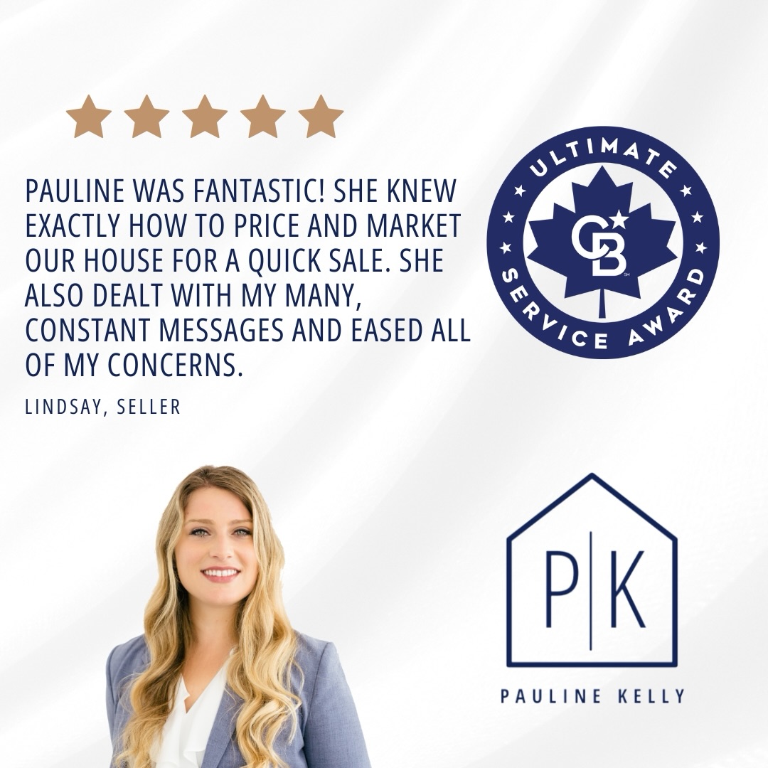 Here for all of the questions and fueled by easing the process of selling your home ❤️
Review submitted through our Ultimate Service Program
Pauline Kelly | REALTOR®
Coldwell Banker 2M Realty Brokerage
Not Intended to Solicit Clients Currently Under Contract. Independently Owned and Operated.
Reviewed
Ultimate Service
Happy Clients