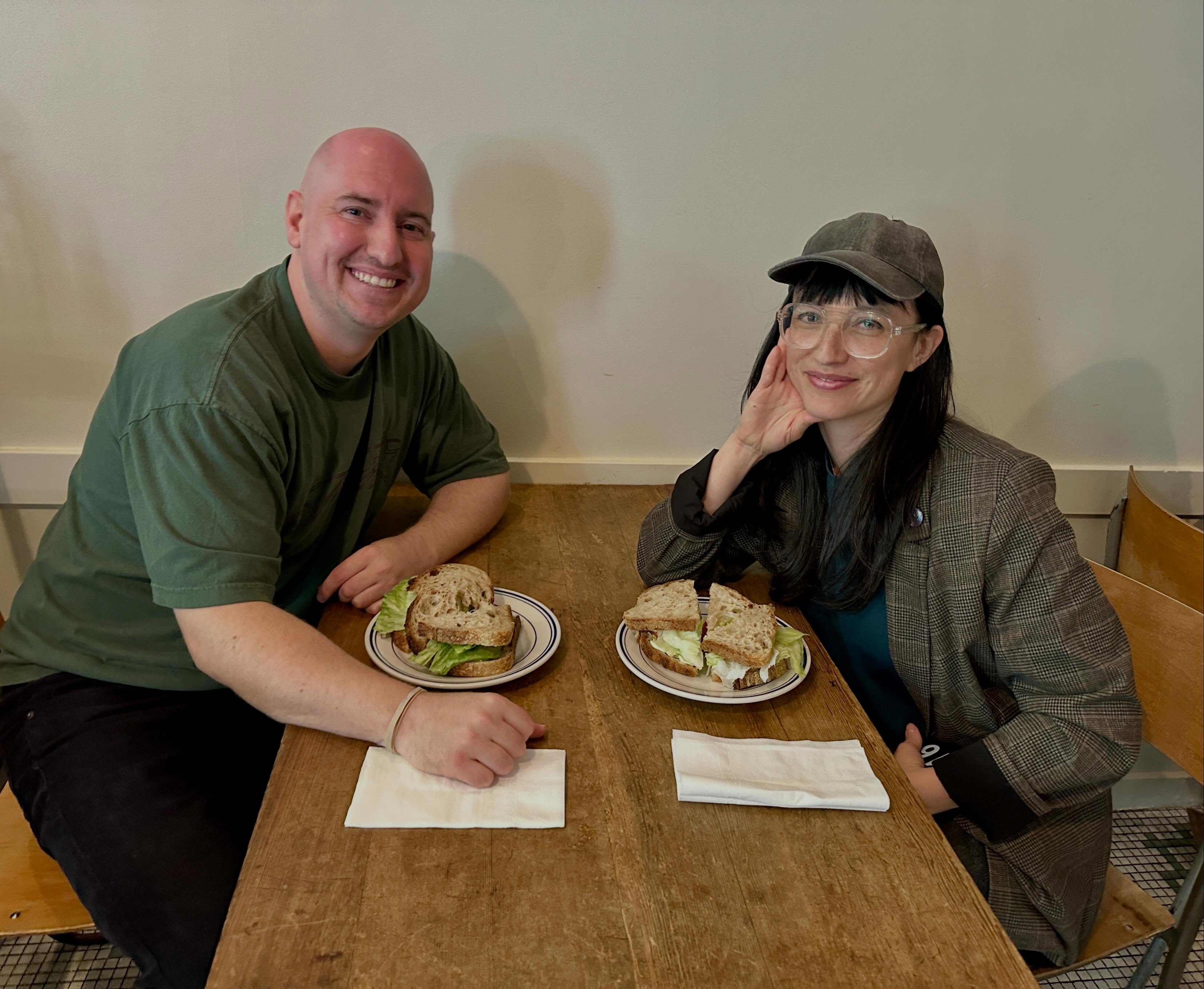 Jacquelyn Zong-Li Ross wrote a book so good I planned an entire vacation around meeting her in another country. THE LONGEST WAY TO EAT A MELON was the highlight of my reading life in 2025 and spiritually necessary for me to experience, Bible-like. Thank you to @sarabandebooks for publishing this gem and bringing us together! I’m so lucky we got to share time with each other talking about books, art, and life, and eating delicious food at a cafe where Jacquelyn used to write her book. A soul-nourishing day with a wonderful human being.
It makes my heart sing how many people in tiny places in Southern Appalachia have read and loved The Longest Way to Eat a Melon, too. Books like it make my job fun and meaningful. I’ll keep slingin’ and swingin’ it for you every day, Jacquie!
I can’t wait to share our Books on the Bed conversation with y’all very soon! 📚
