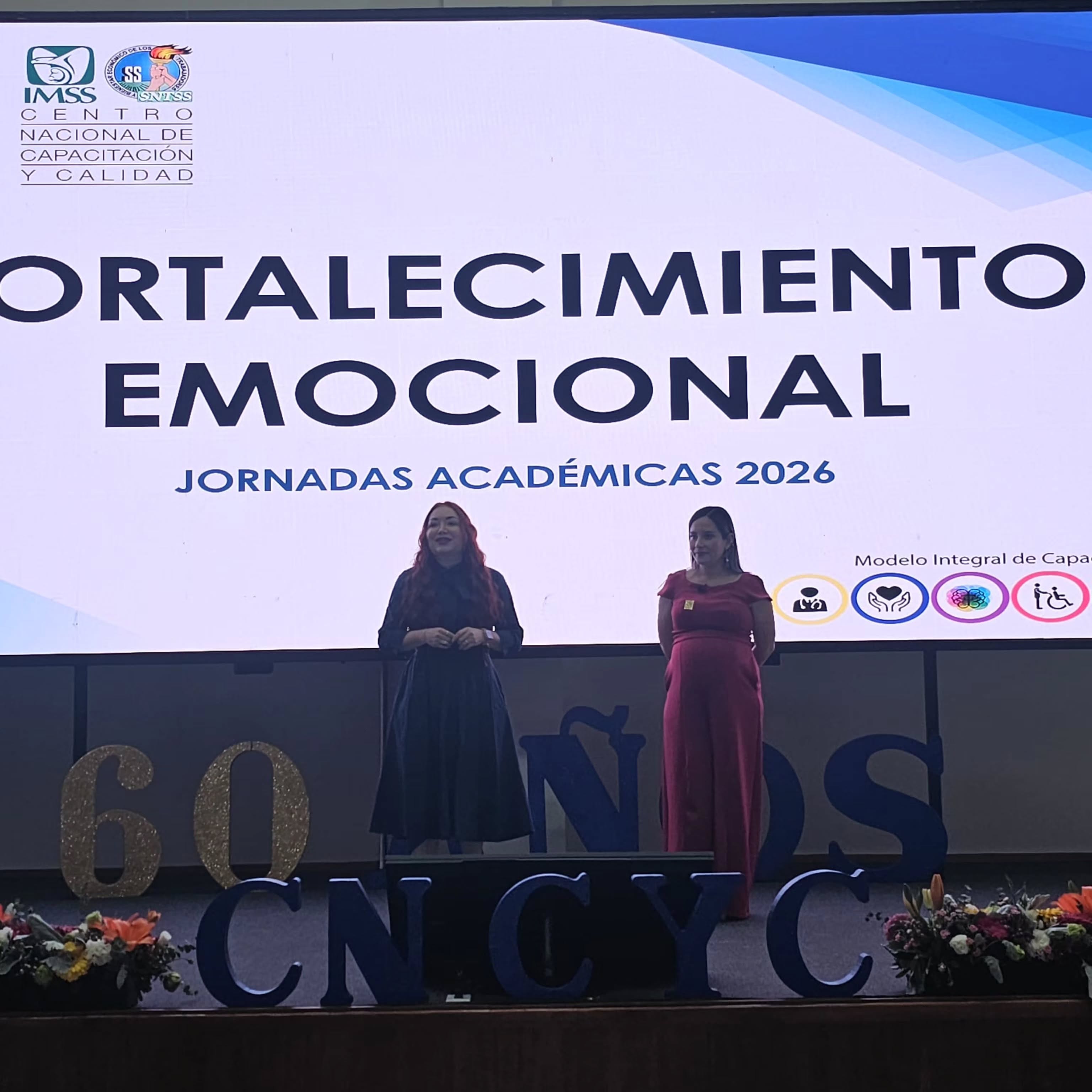 Cerramos este segundo día de Jornadas Académicas del 60 aniversario del CNCYC con la conferencia:
“Fortalecimiento emocional”, impartida por la Mtra. Cathian Martínez Toledo y la Mtra. Gabriela Ramírez González.
Un espacio para reflexionar sobre la importancia del bienestar emocional y su impacto en nuestra vida personal y profesional.