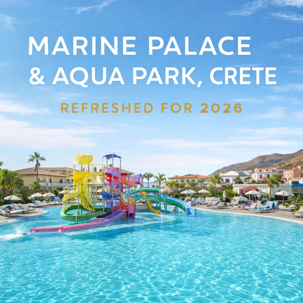 ✨ LUXURY FAMILY FUN! 🇬🇷 Marine Palace & Aqua Park in Crete is REFRESHED for 2026! 🌊 Massive aqua park & 'Farmer for a Day' fun! 🌾 Don't miss out! 📲 WhatsApp 07834 853478 or 📞 01772 393061. Message me today! 🏝️ #TravelWithSarah