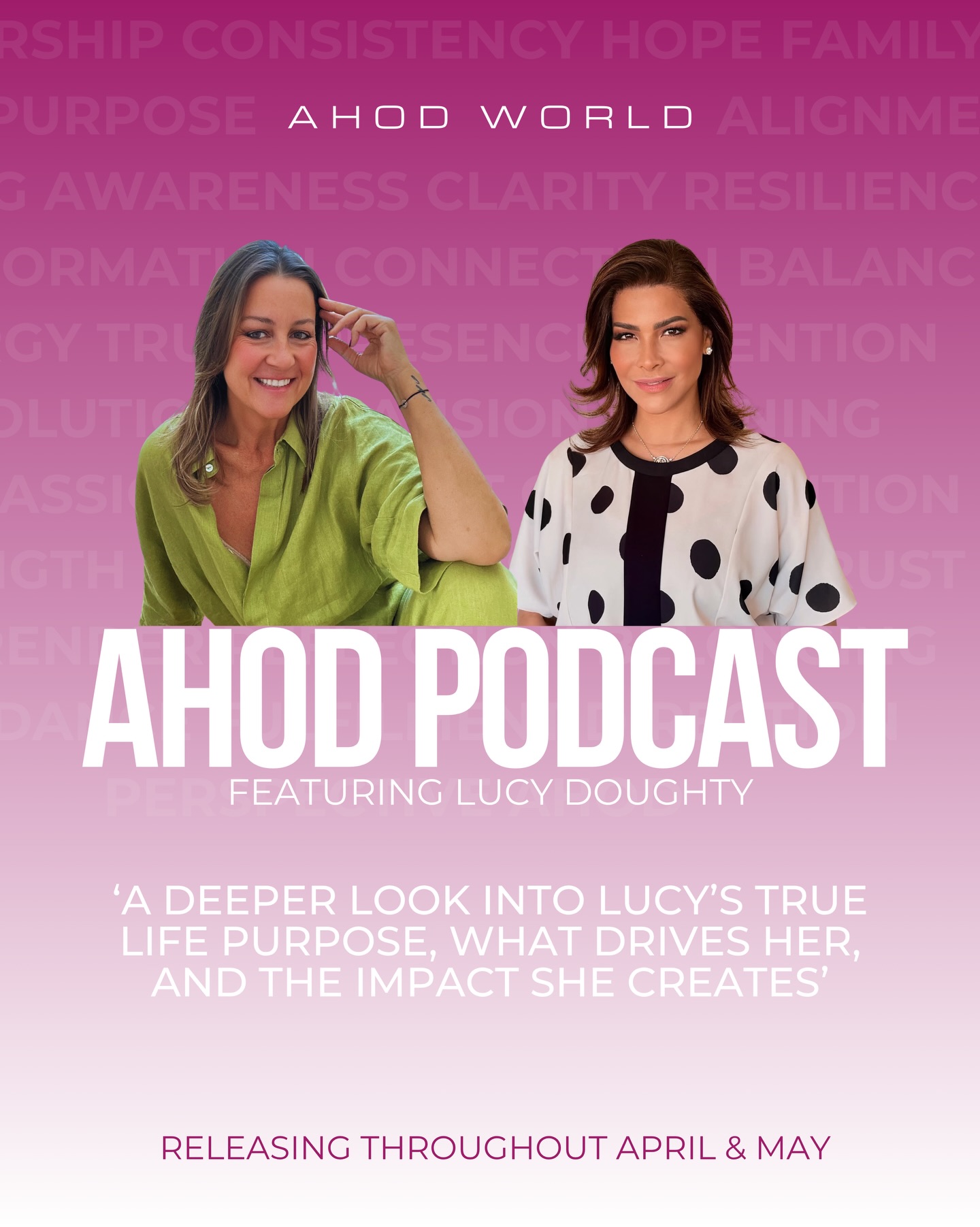 Introducing Lucy Doughty on the AHOD Podcast.
A conversation rooted in purpose, resilience, and the deeper journey behind a life shaped by impact. From personal experience to philanthropy, Lucy shares the perspective and intention that continue to guide her path.
A series of conversations exploring what truly drives us, and what it means to live with clarity and purpose.
Releasing throughout April and May.
#ahodworld #purposefulliving #inneralignment #personalgrowth #consciousliving